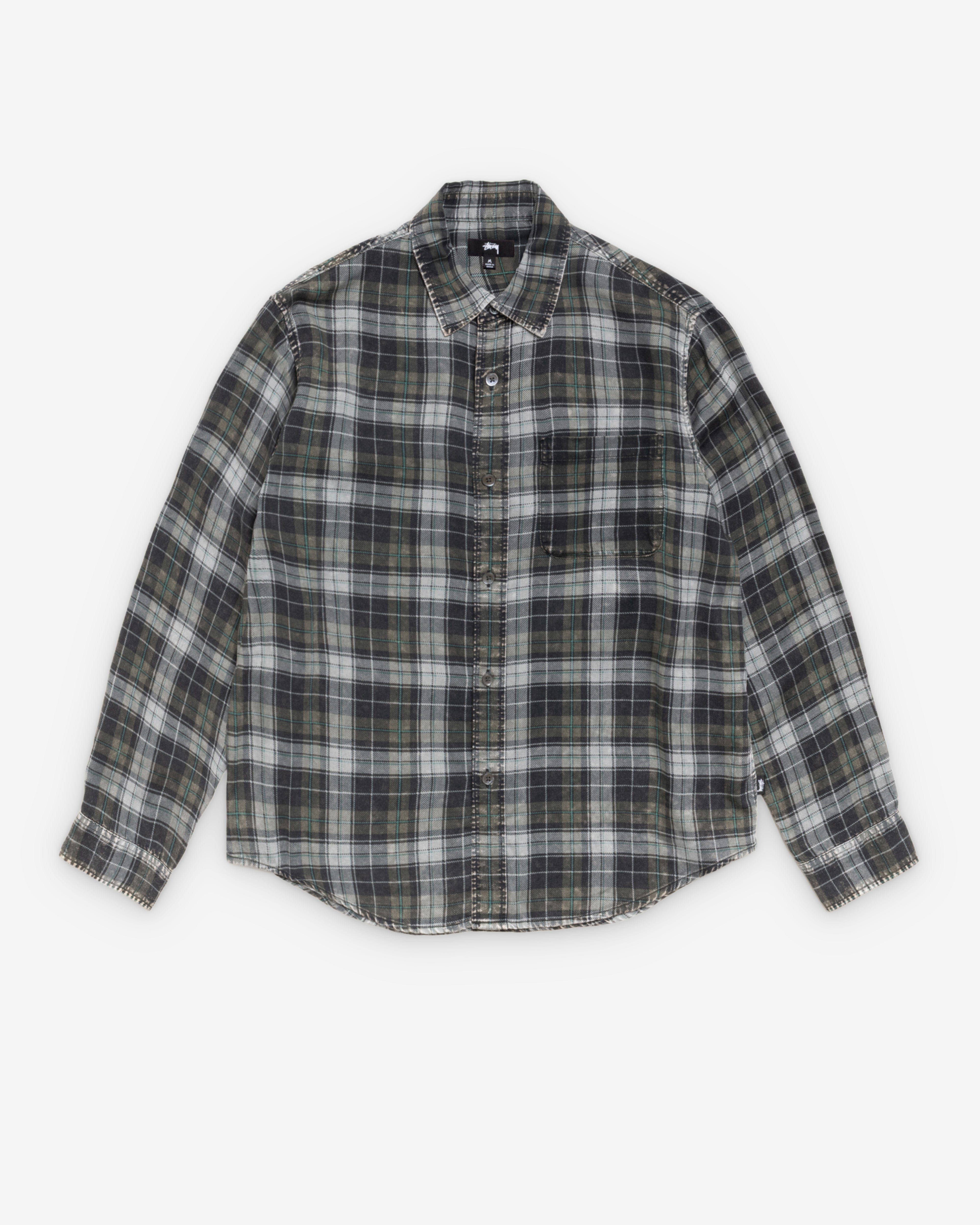Stüssy - Men's Matthew Plaid Shirt - (Charcoal)