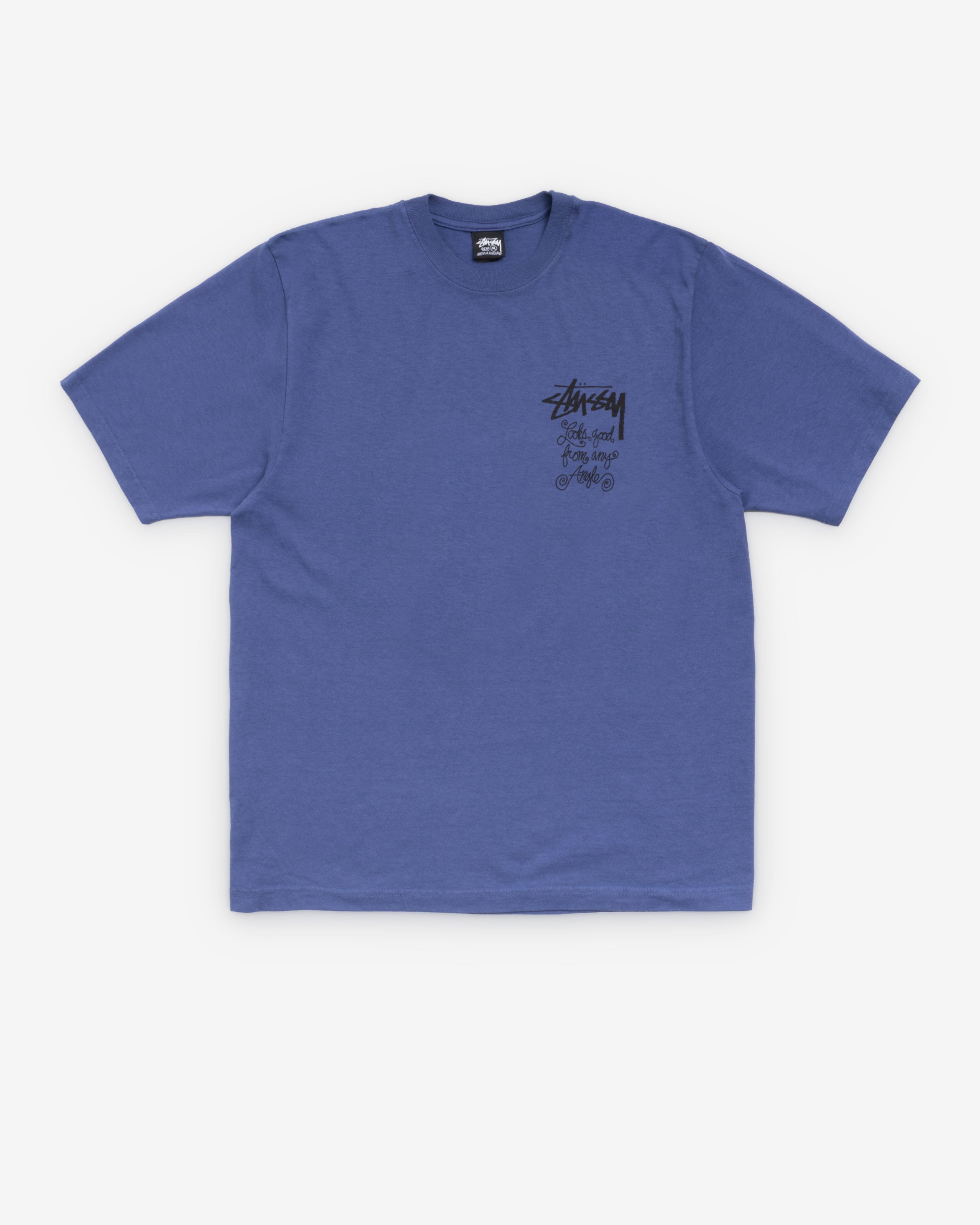Stüssy - Men's Any Ankgle Pikgment Dyed T-Shirt - (Indigo)