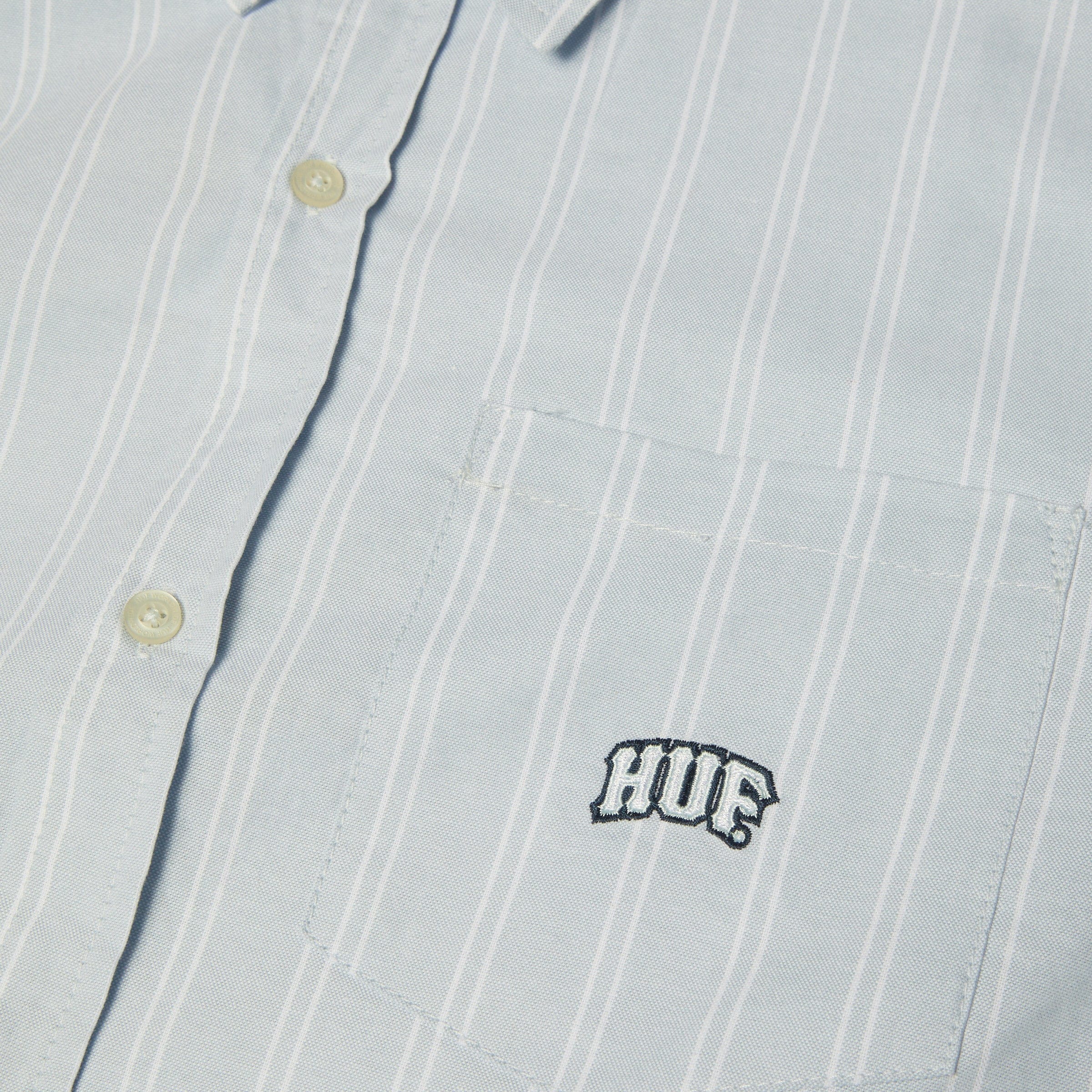 HUF Classic Arch Longsleeve Oxford Shirt Light Blue