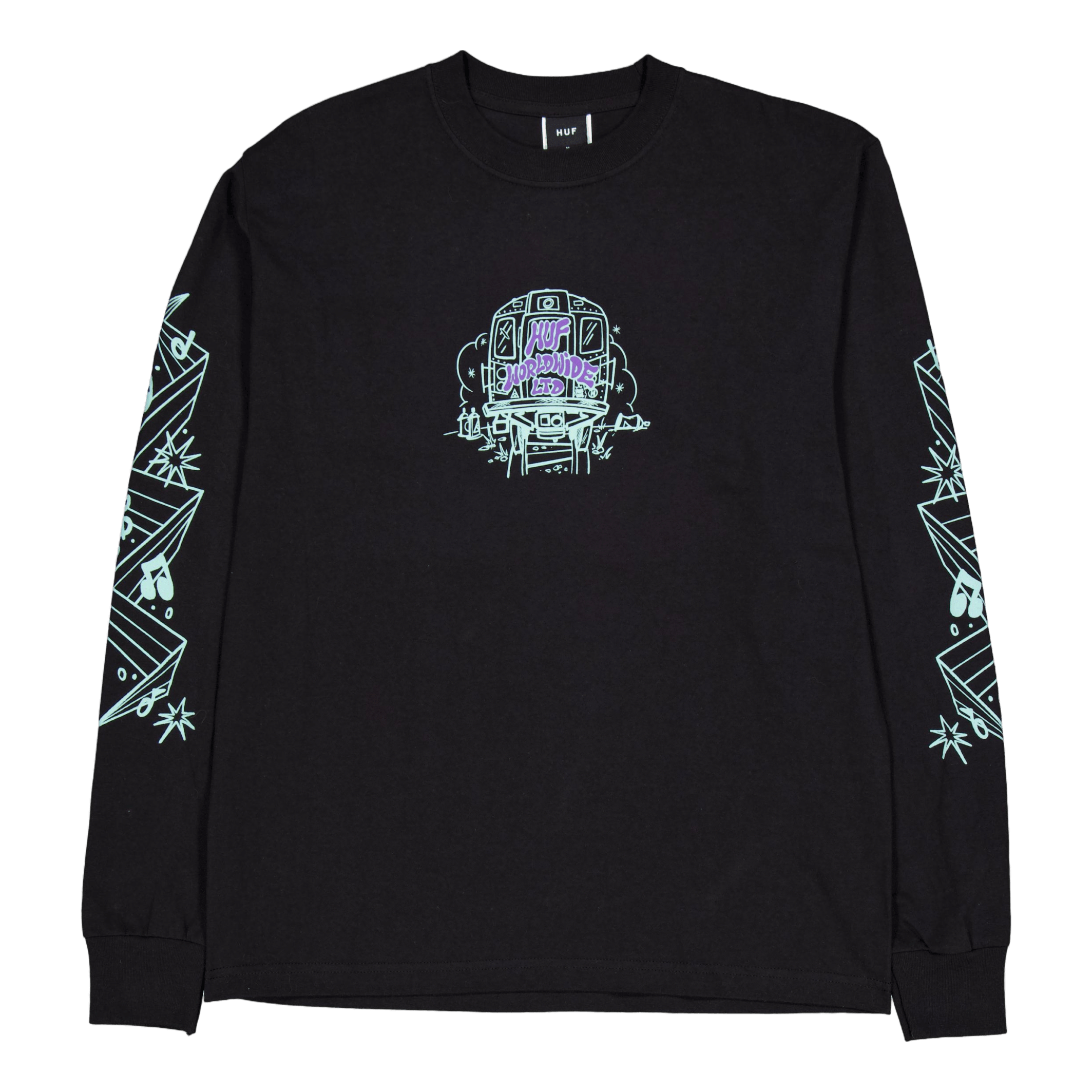 HUF Benchin' L/s T-Shirt Black