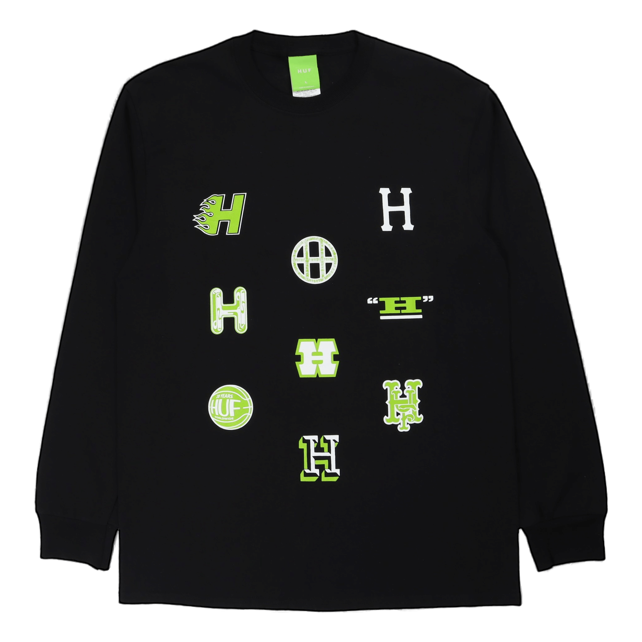 HUF Allstar Team L/s T-Shirt Black