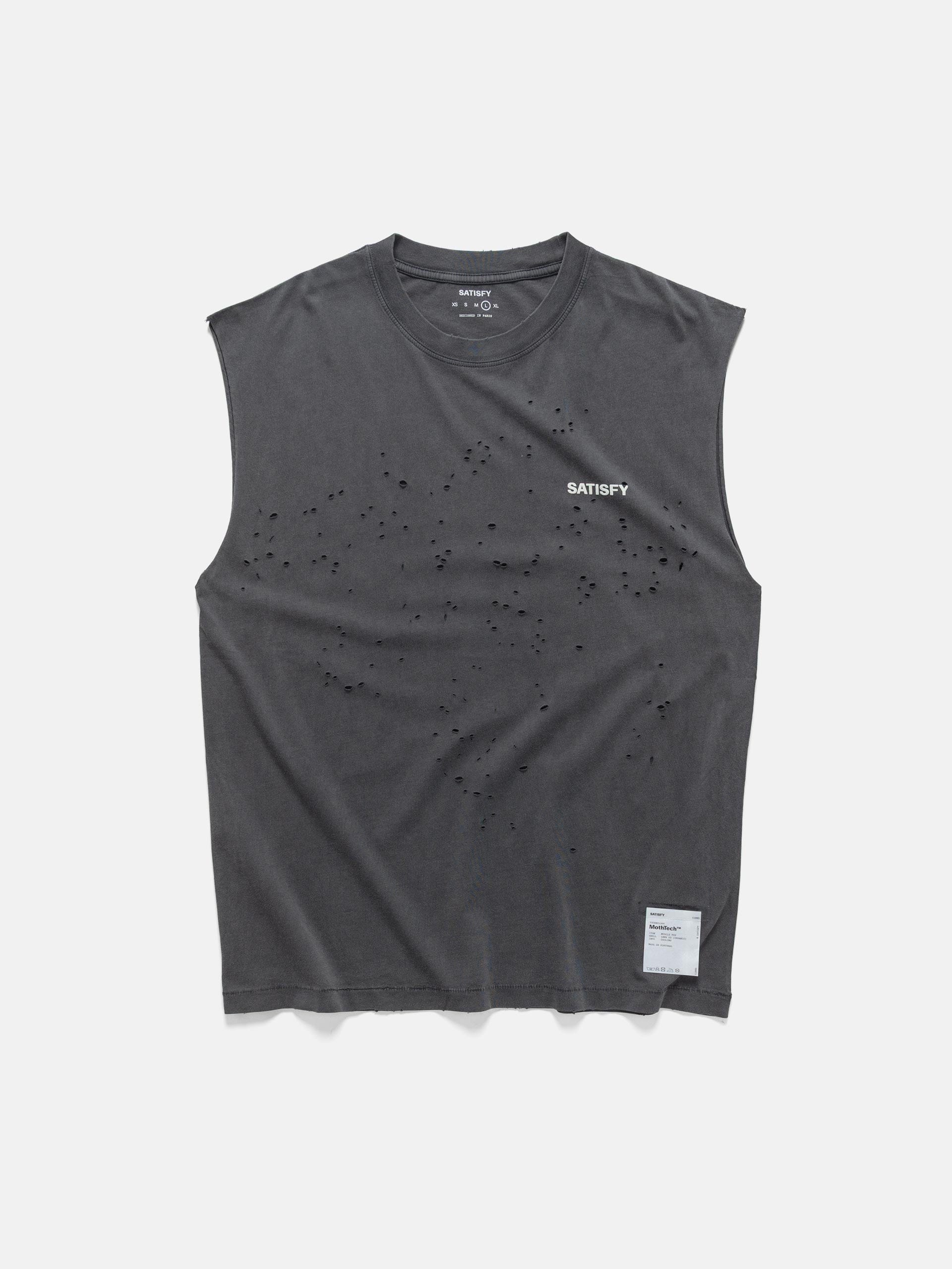 Satisfy MothTech Muscle T-Shirt #2 Faded Black