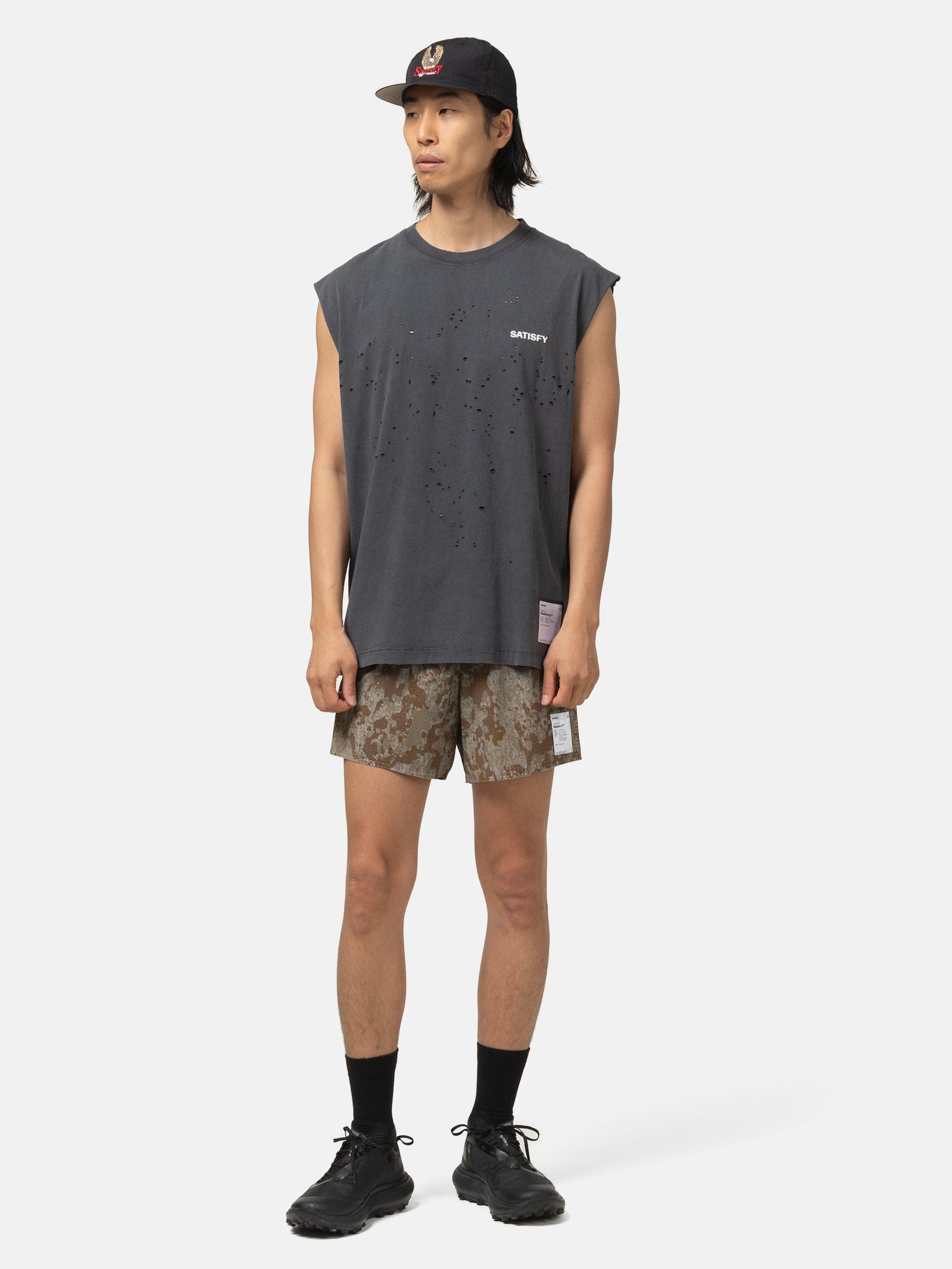Satisfy MothTech Muscle T-Shirt #2 Faded Black