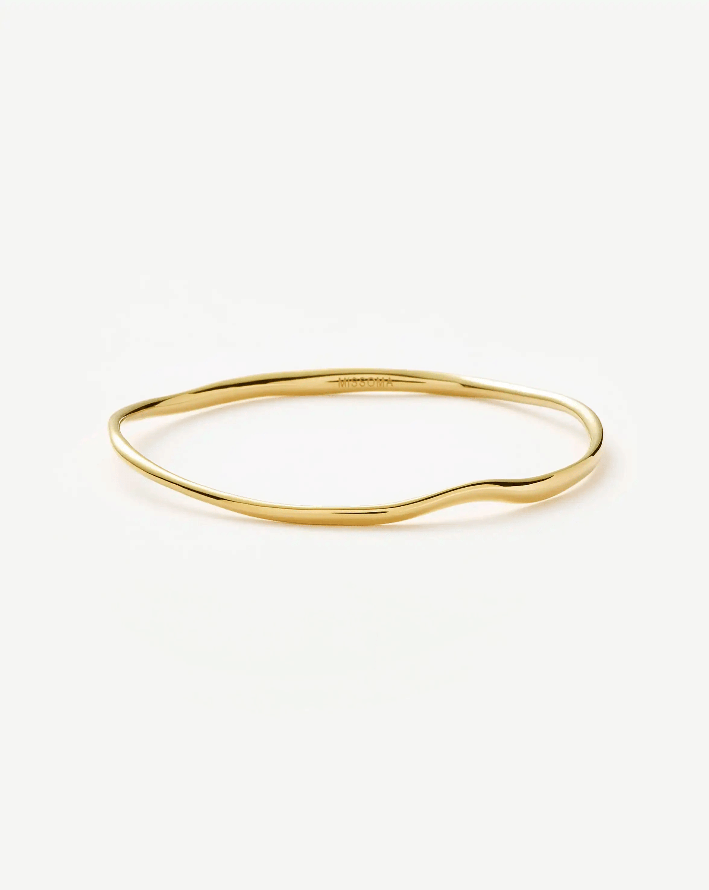 Missoma Molten Ripple Bangle | 18ct Gold Vermeil