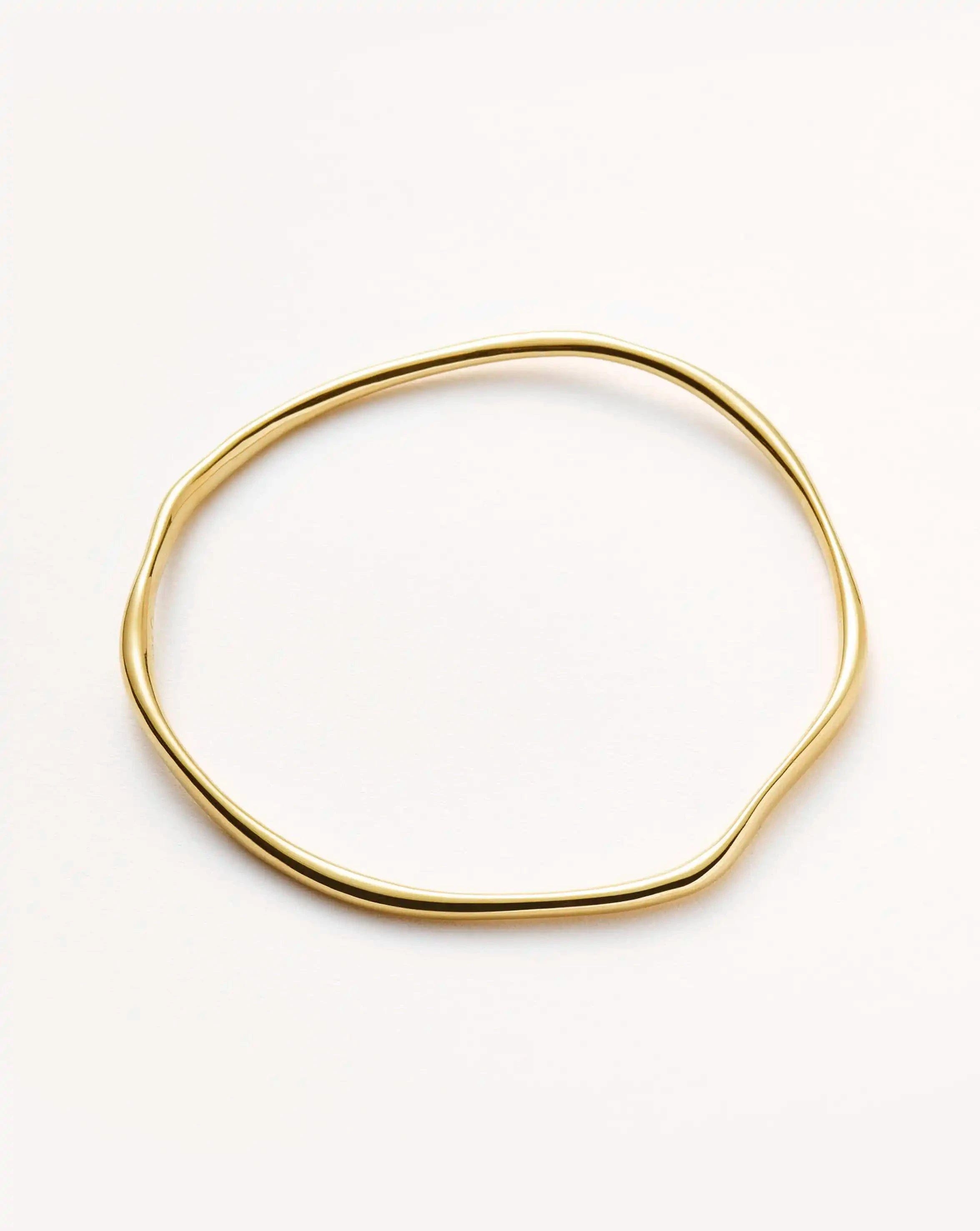 Missoma Molten Ripple Bangle | 18ct Gold Vermeil