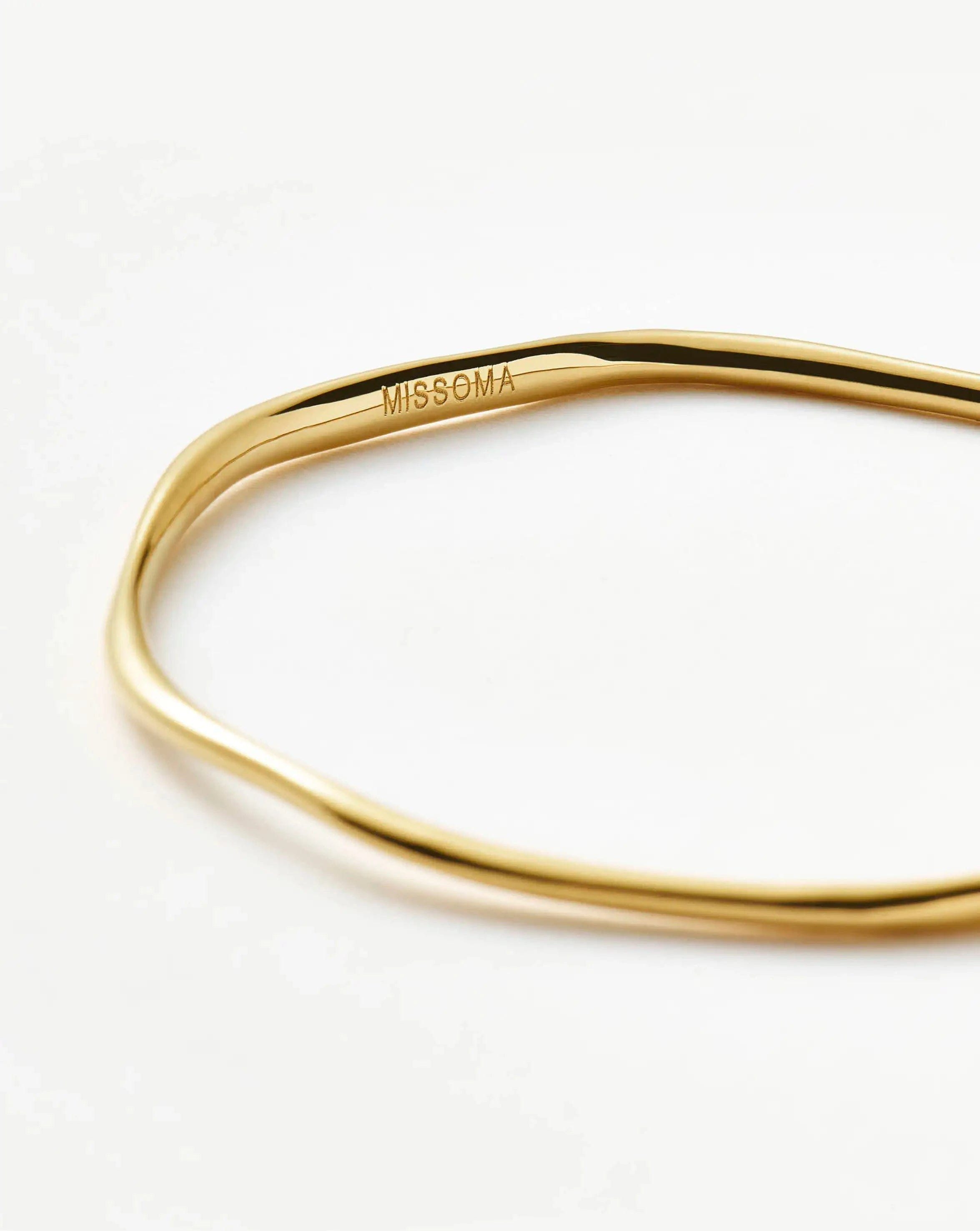 Missoma Molten Ripple Bangle | 18ct Gold Vermeil