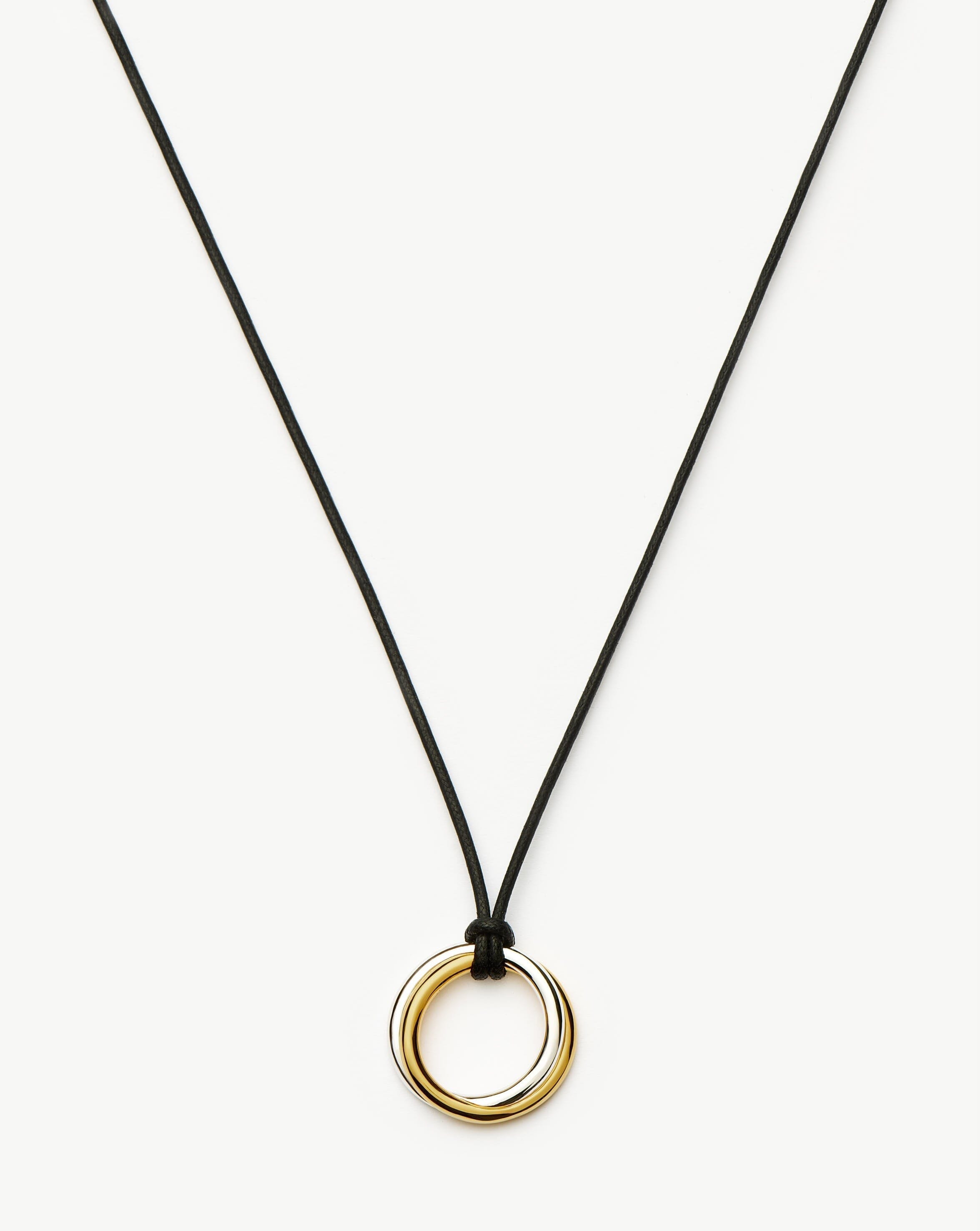 Missoma Lucy Williams Entwine Pendant Cord Necklace | Mixed Metal