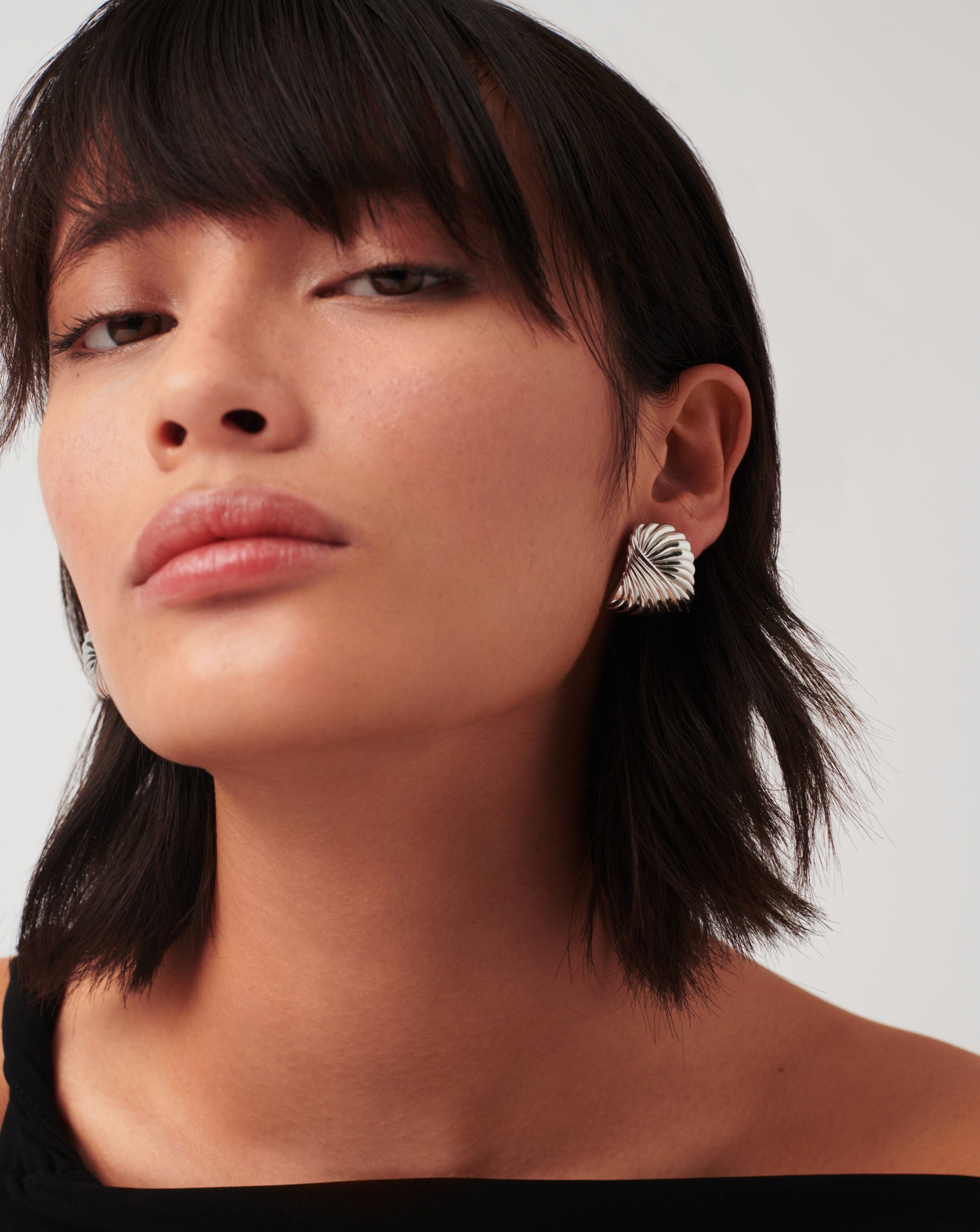 Missoma Ripple Oversized Stud Earrings