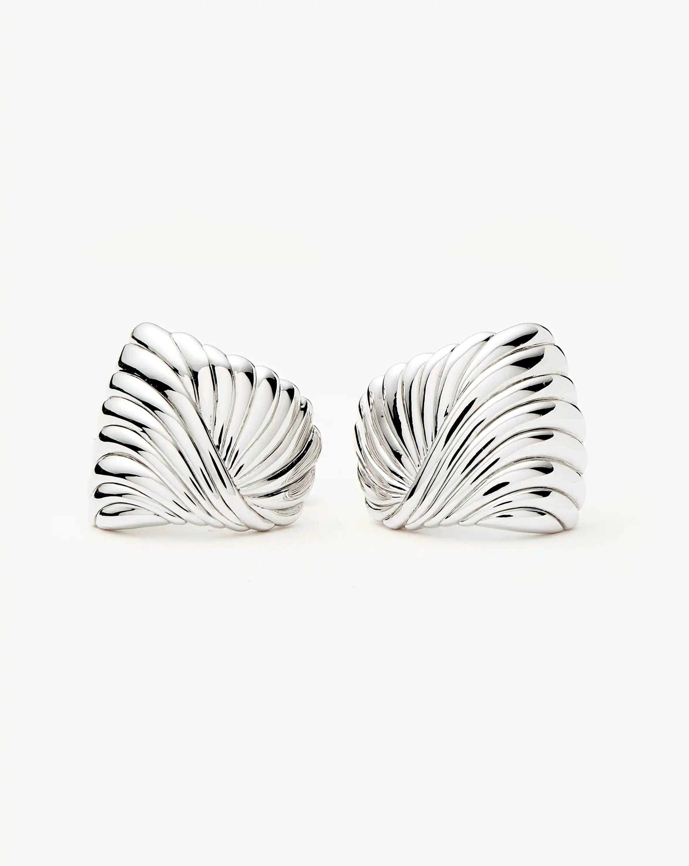 Missoma Ripple Oversized Stud Earrings