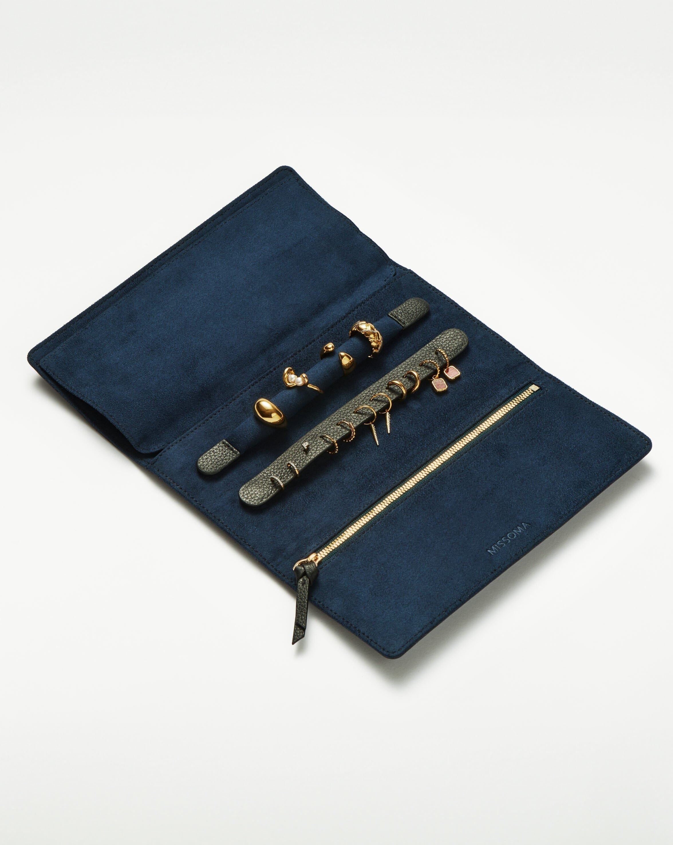 Missoma Leather Jewellery Roll | Onyx Black
