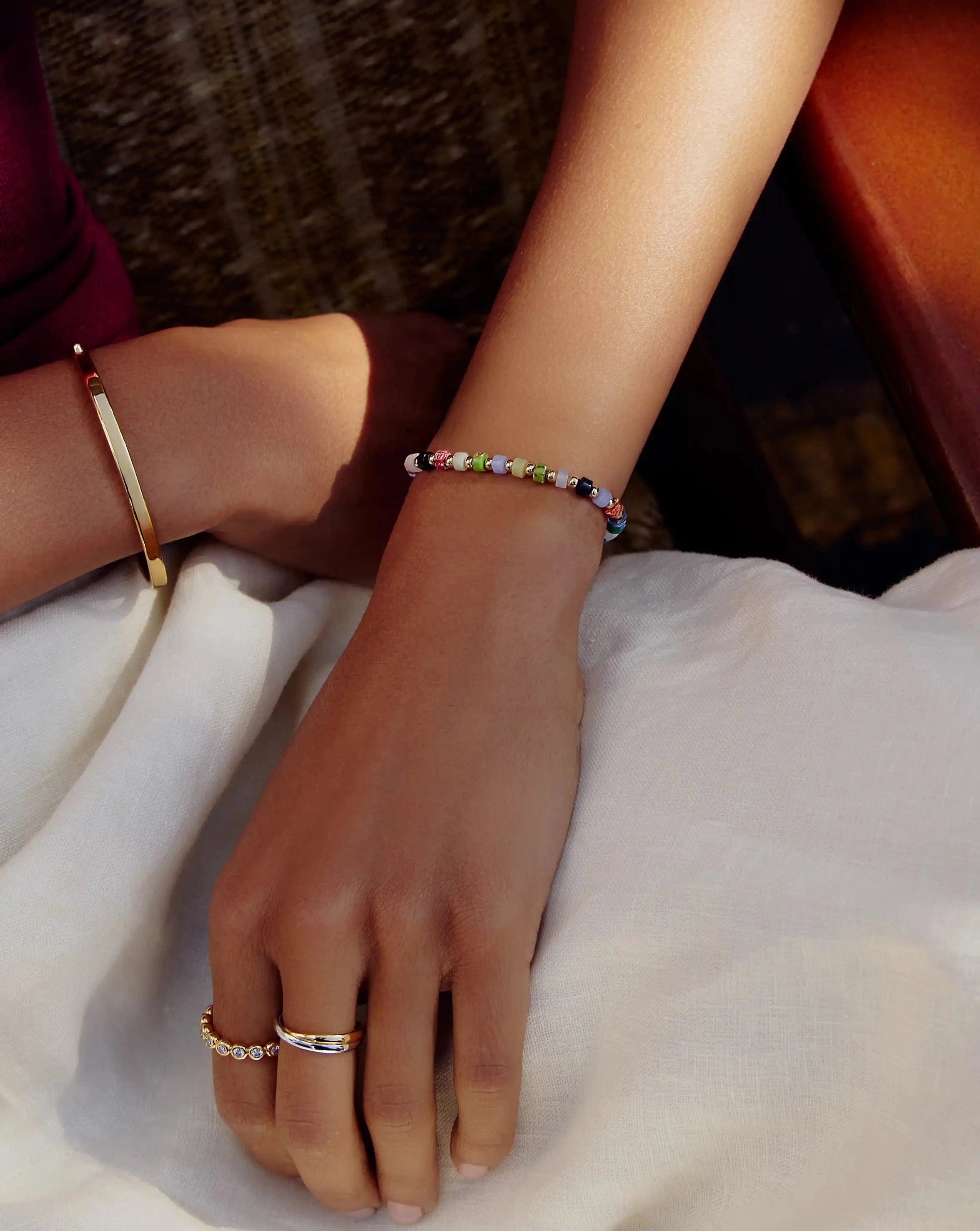 Missoma Beaded Bracelet | 18ct Gold Plated/Multi Beaded
