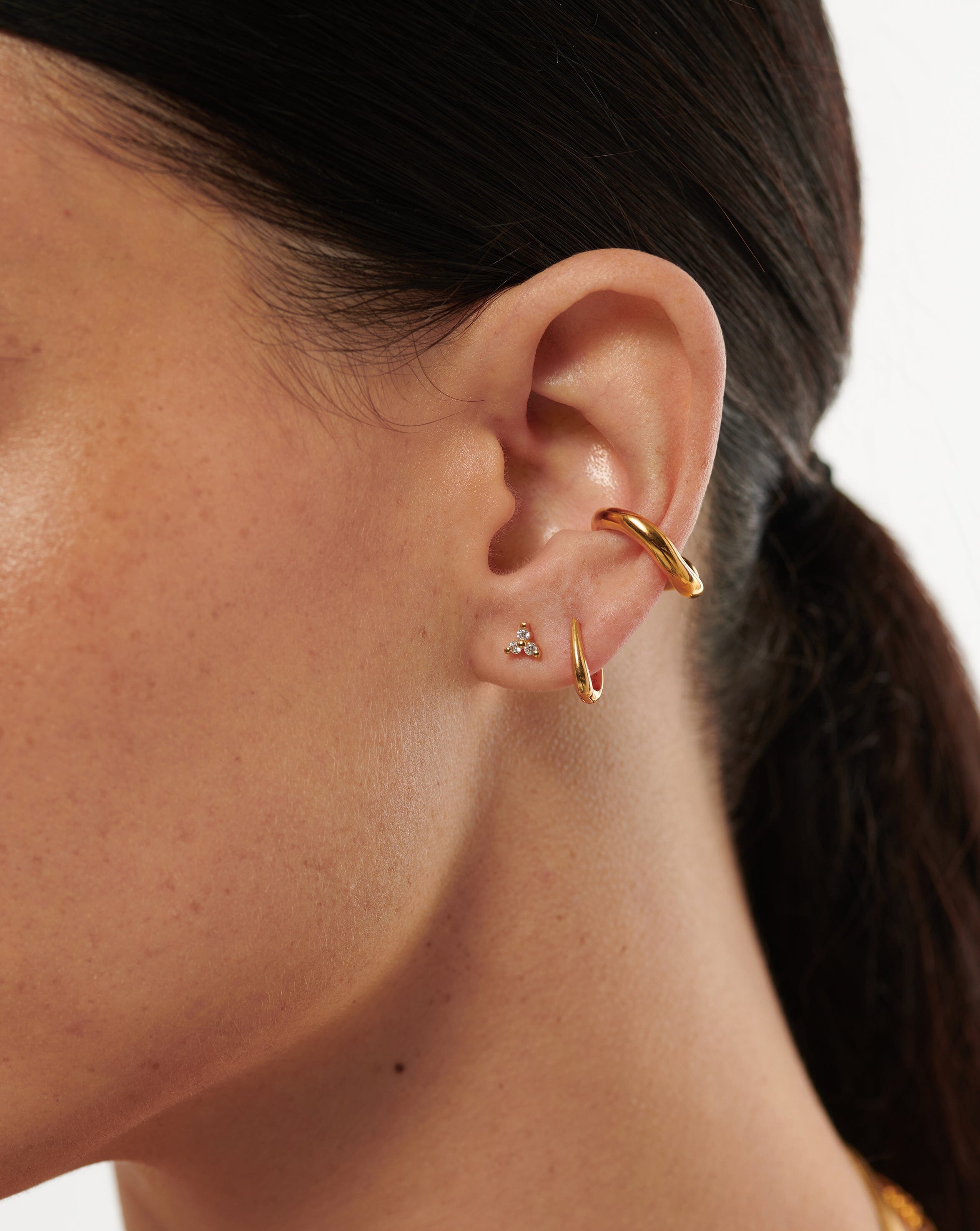 Missoma Trinal Stud Earrings