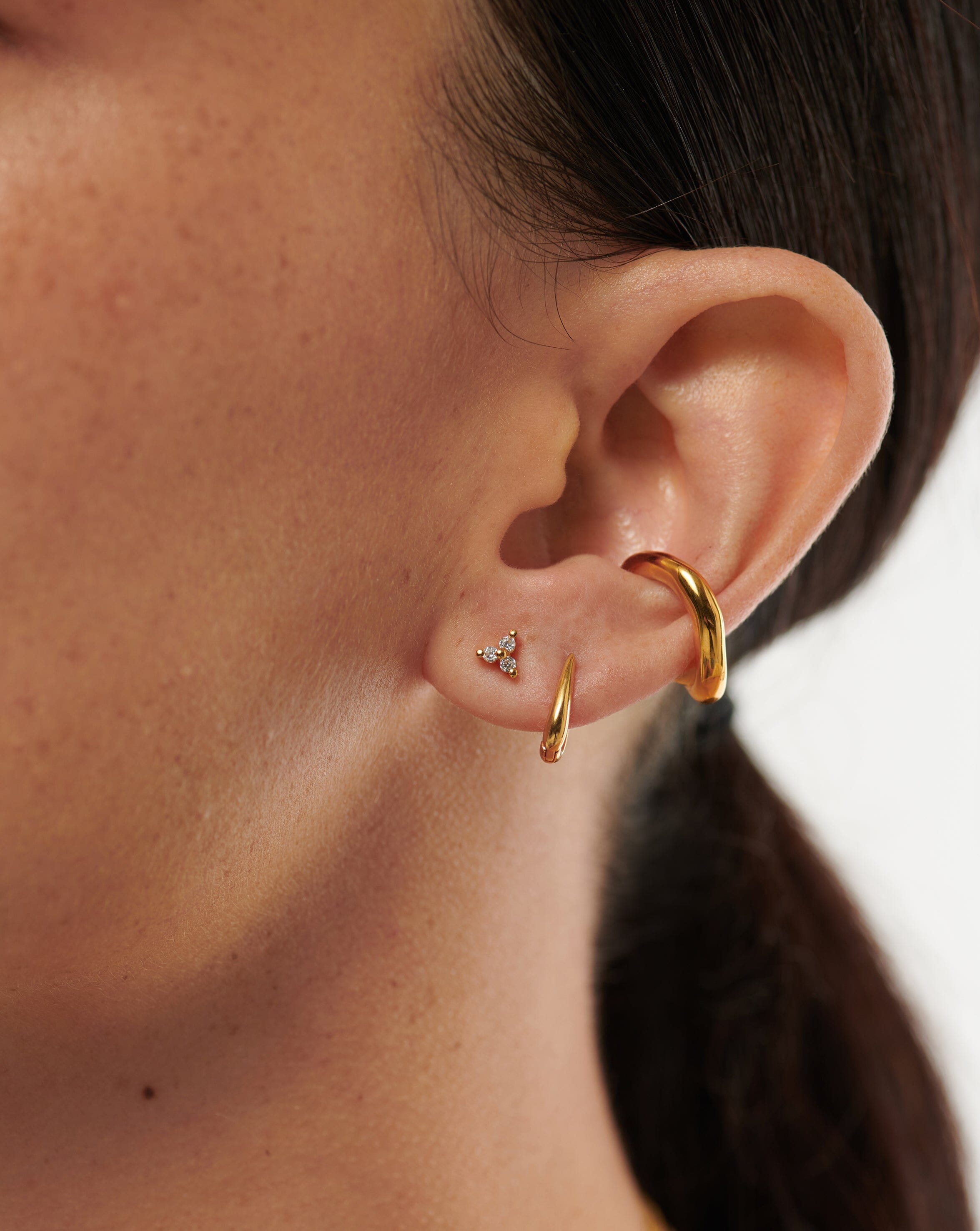 Missoma Trinal Stud Earrings