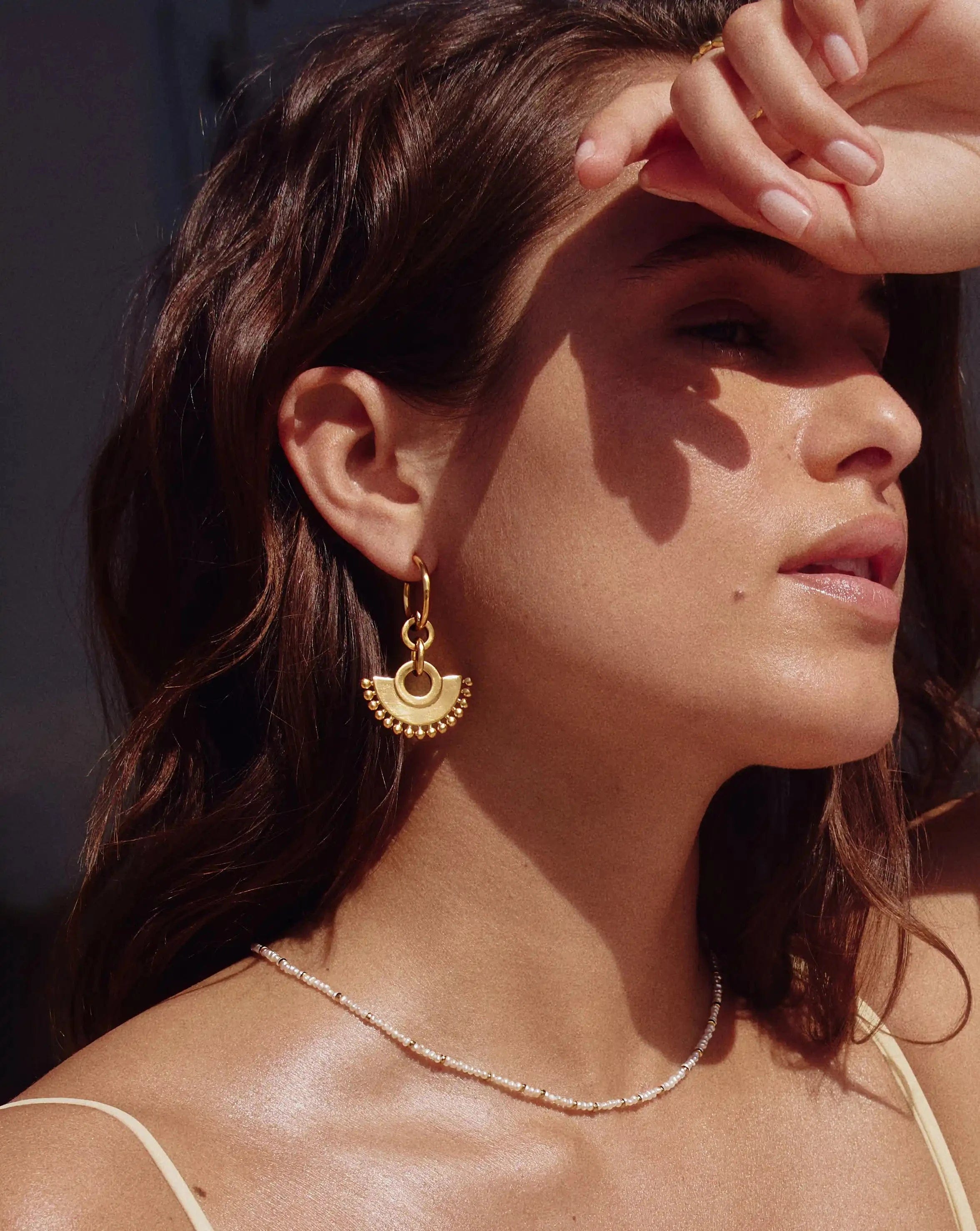 Missoma Zenyu Fan Chandelier Hoop Earrings