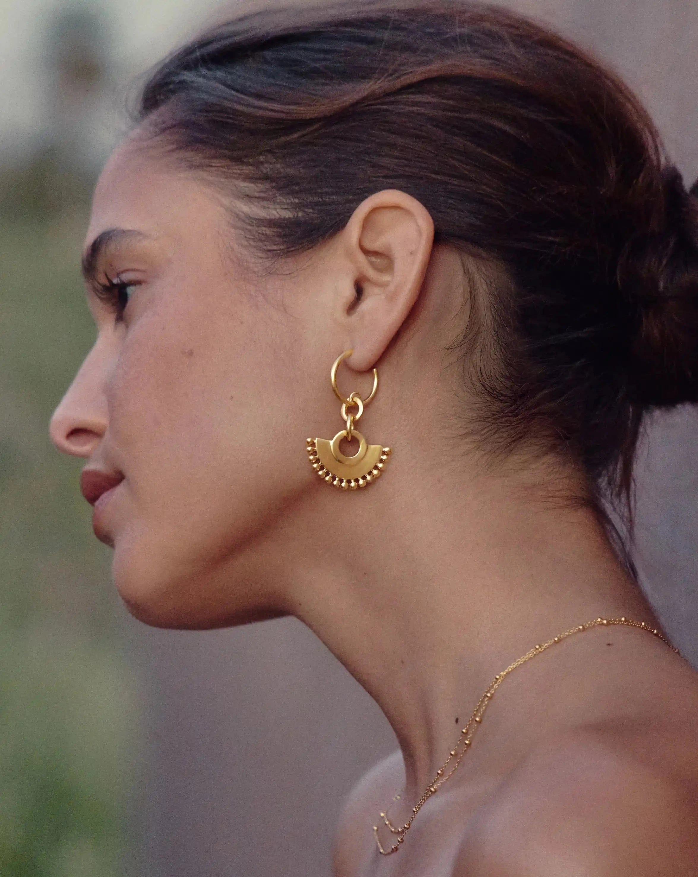 Missoma Zenyu Fan Chandelier Hoop Earrings