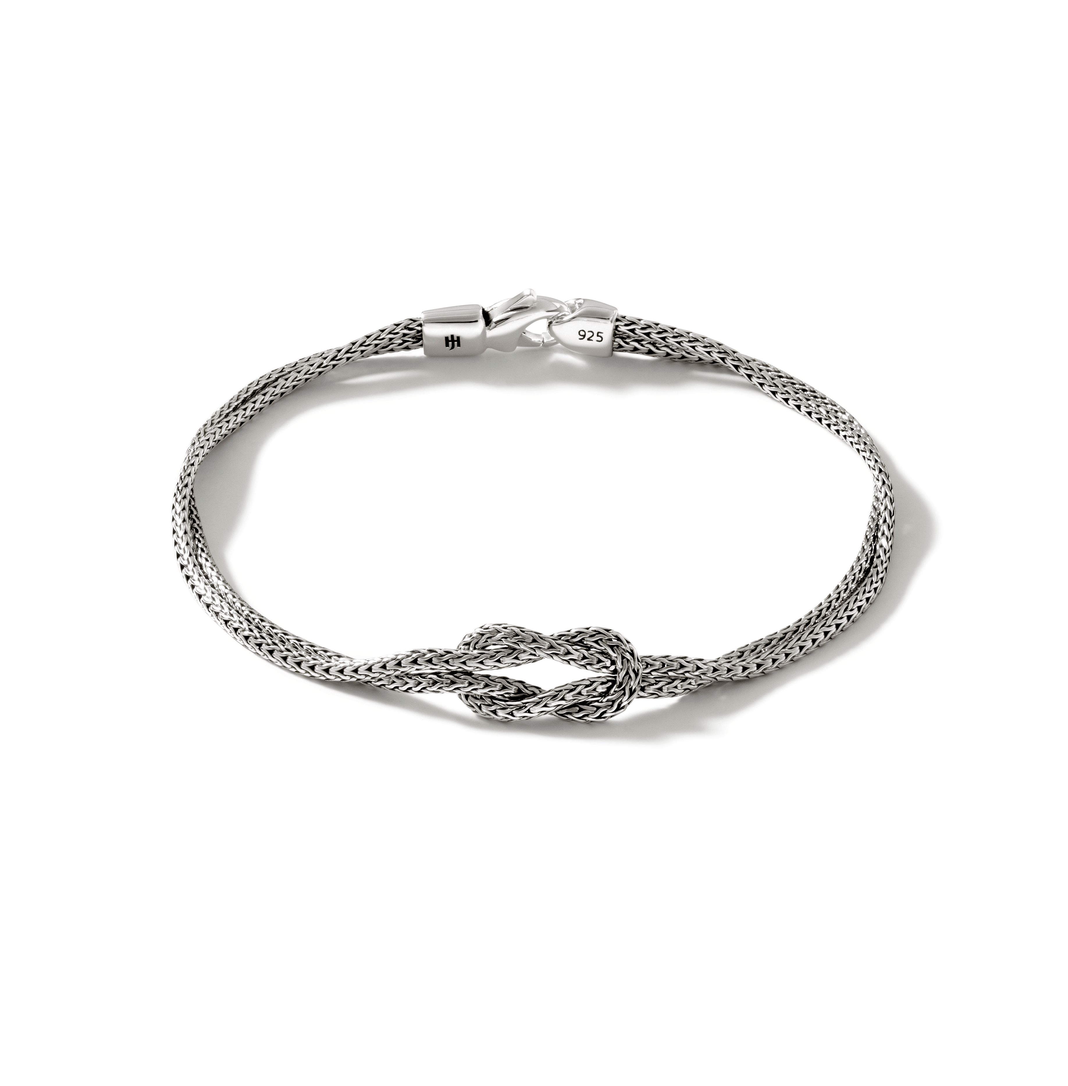 John Hardy Classic Chain Sterling Silver Double Row Bracelet, 1.8 mm