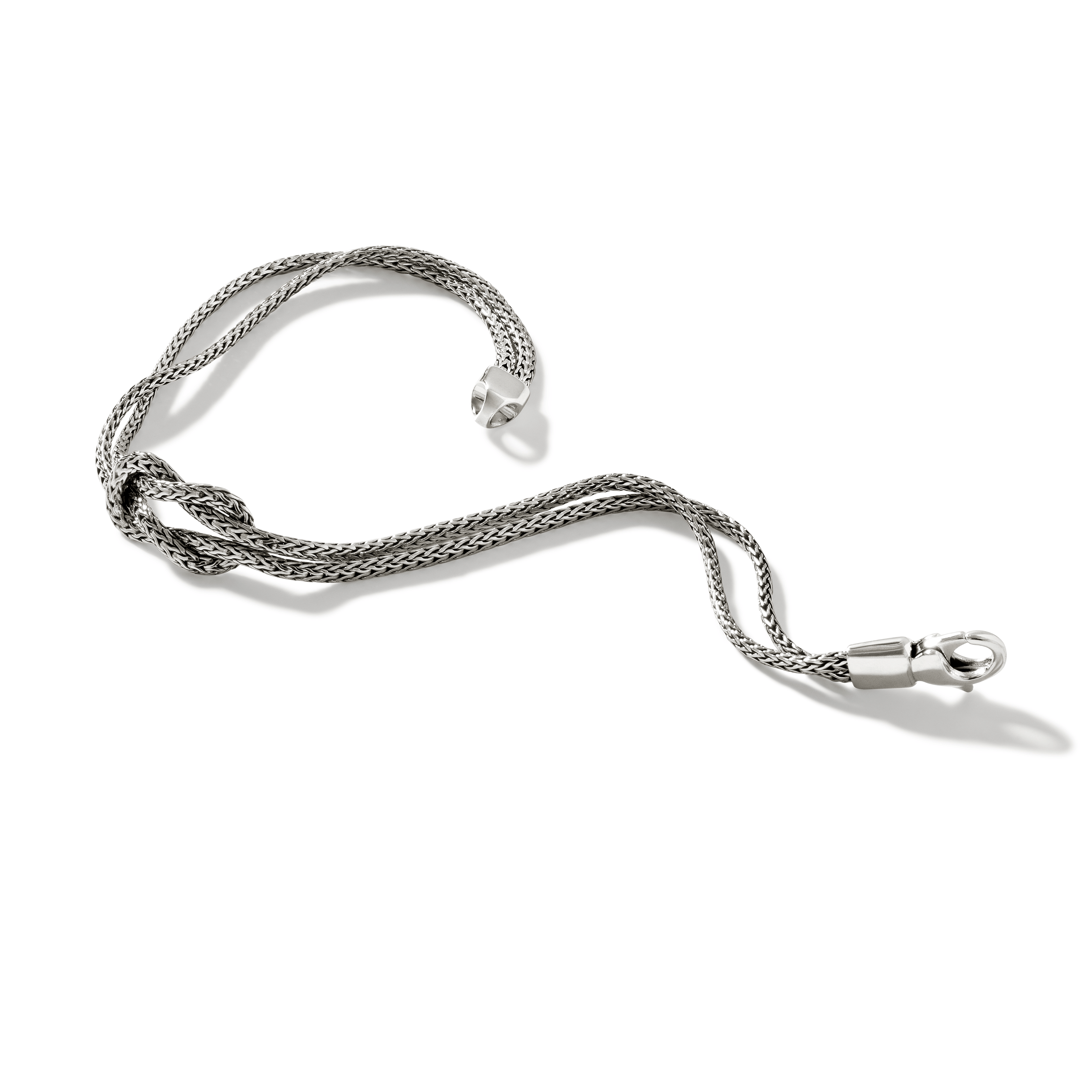 John Hardy Classic Chain Sterling Silver Double Row Bracelet, 1.8 mm