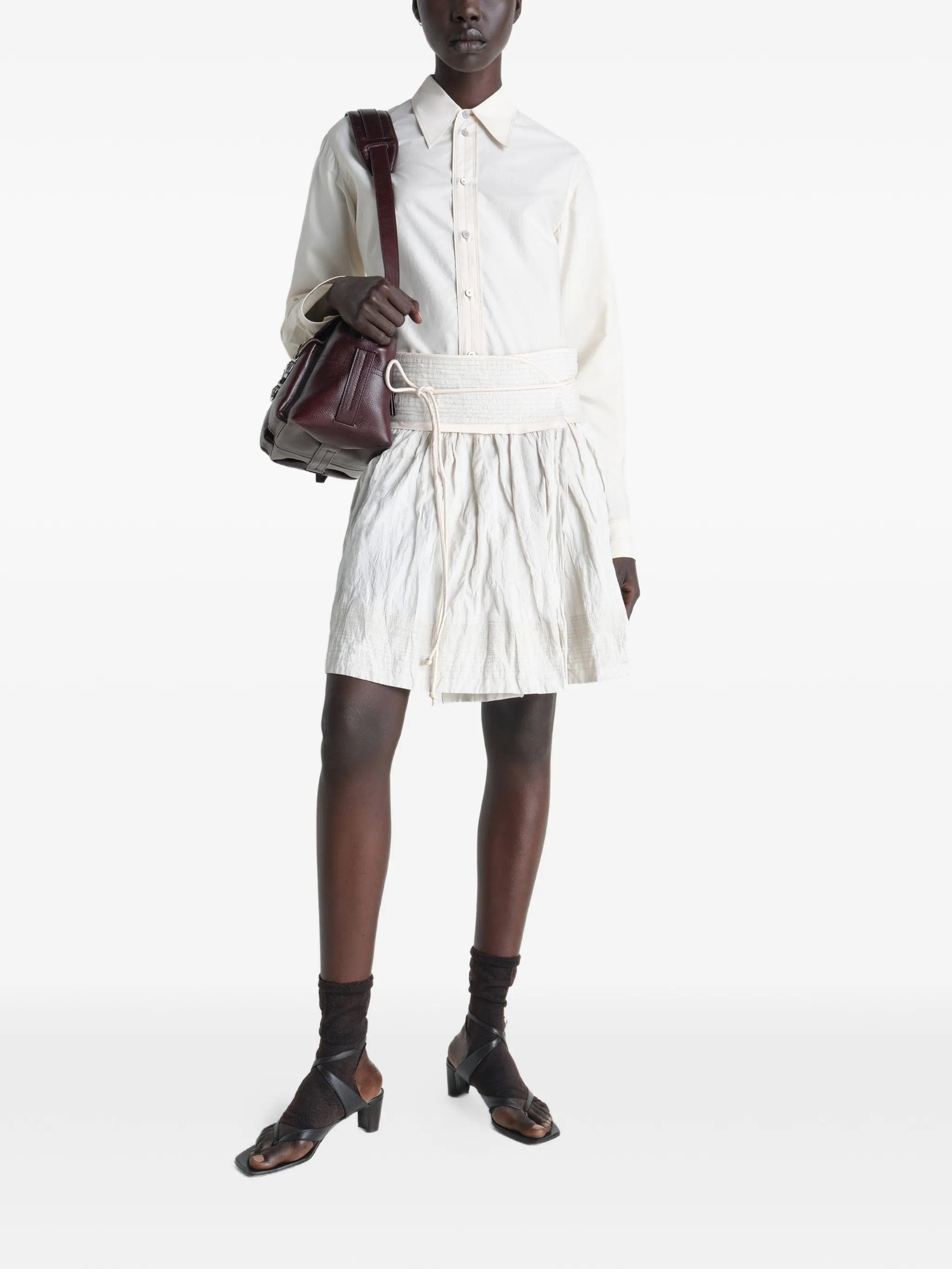 Lemaire crinkled wrap skirt