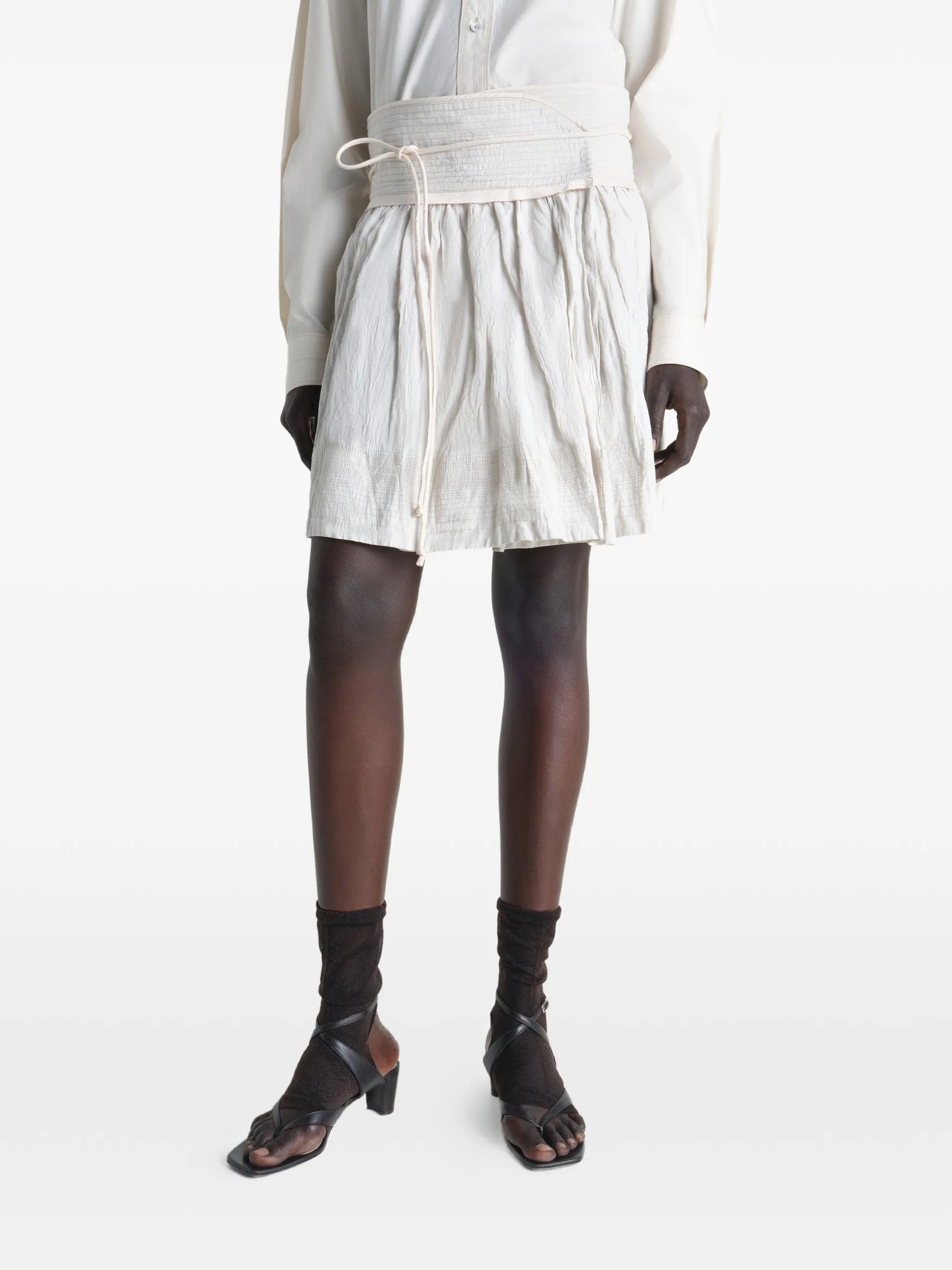 Lemaire crinkled wrap skirt