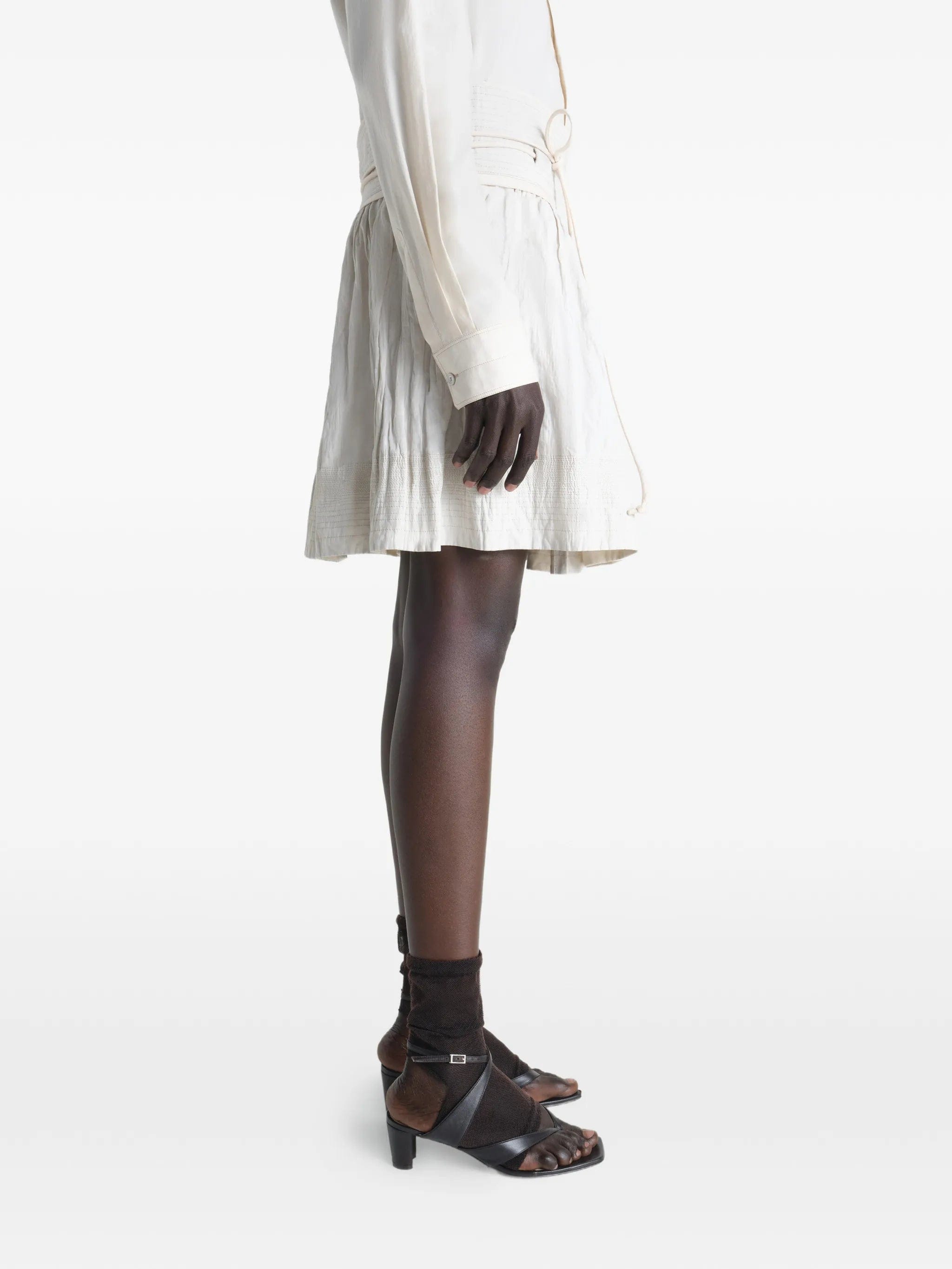 Lemaire crinkled wrap skirt