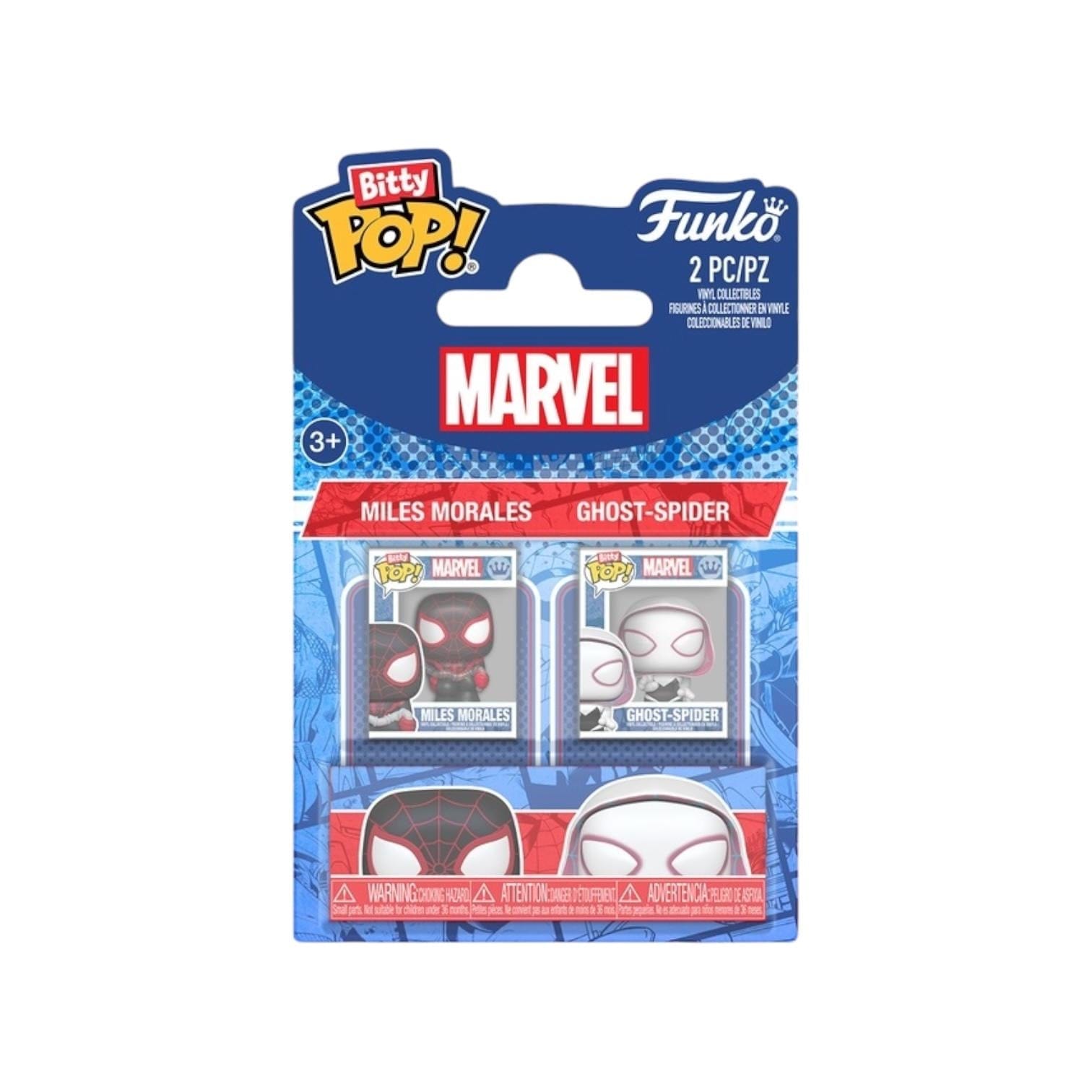 Ghost Miles Morales & Ghost - Spider Funko 2 Pack Bitty Pop - Spider - Man