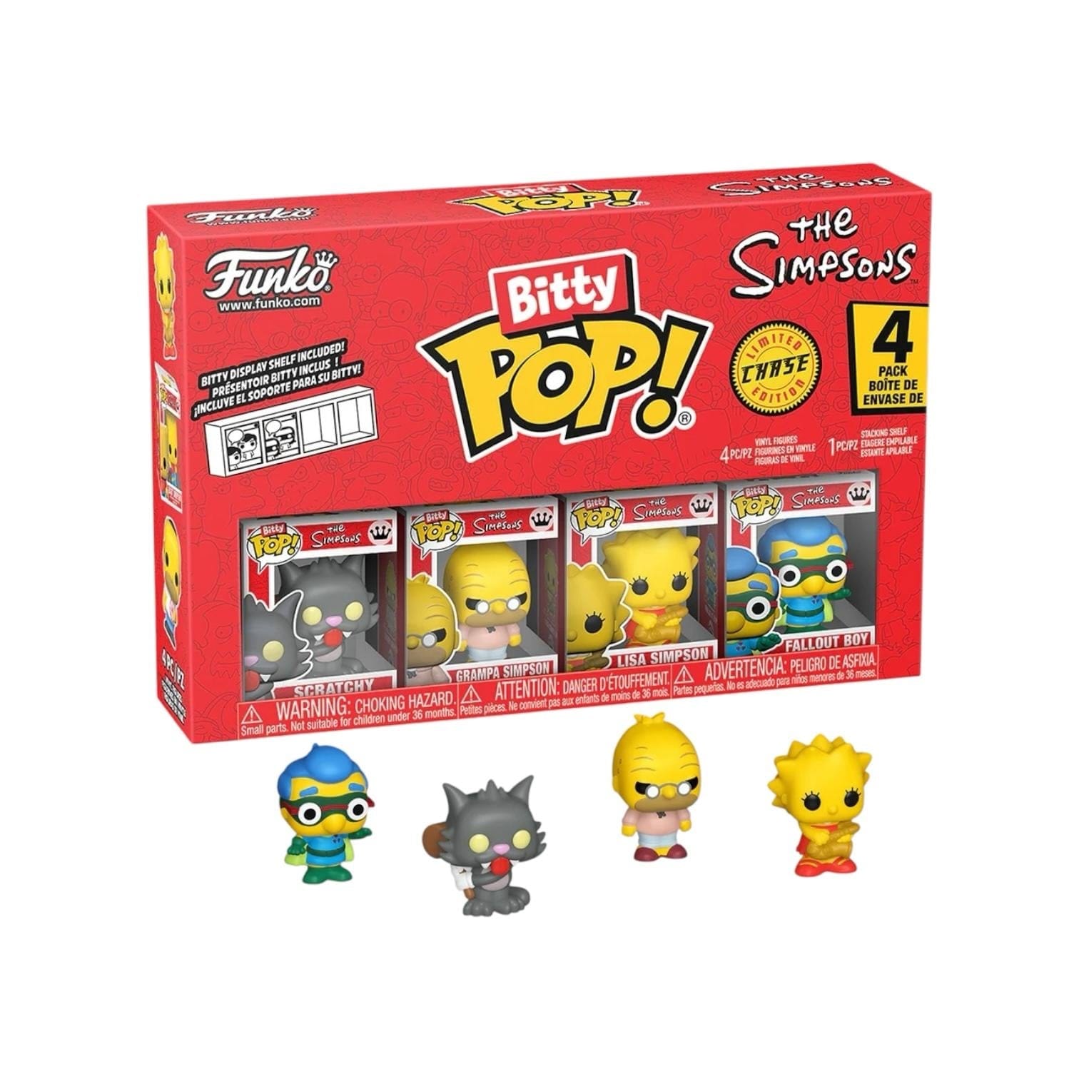 The Simpsons Scratchy Funko 4 Pack Bitty Pop - The Simpsons