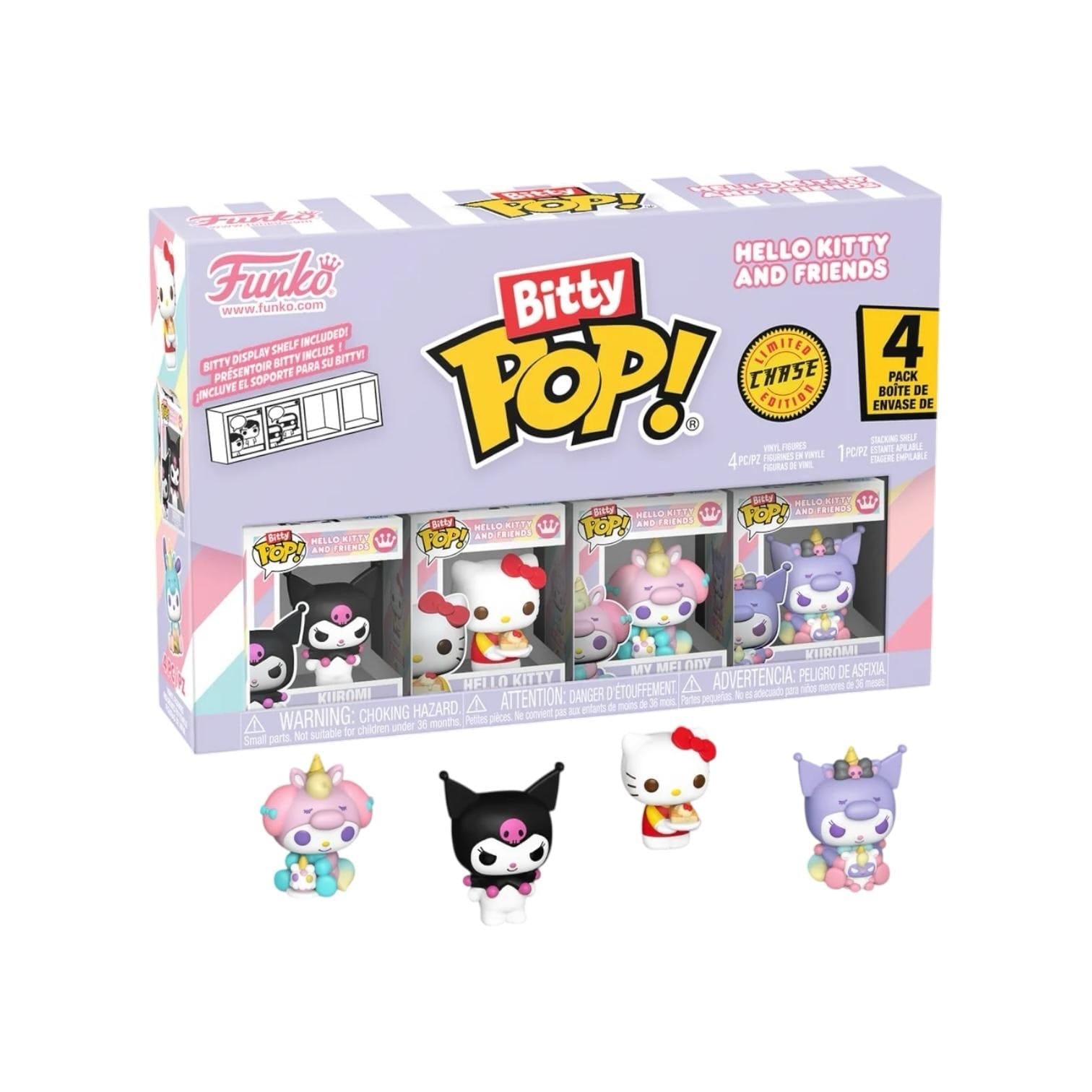 Hello Kitty Kuromi Funko 4 Pack Bitty Pop - Hello Kitty and Friends