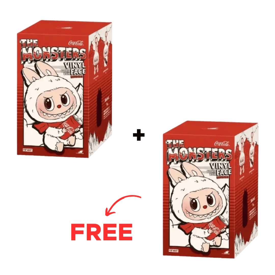 Pop Mart (Labubu) BUY 1 GET 1 FREE - Pop Mart Labubu The Monsters Coca Cola Series Vinyl Face Single Blind Box