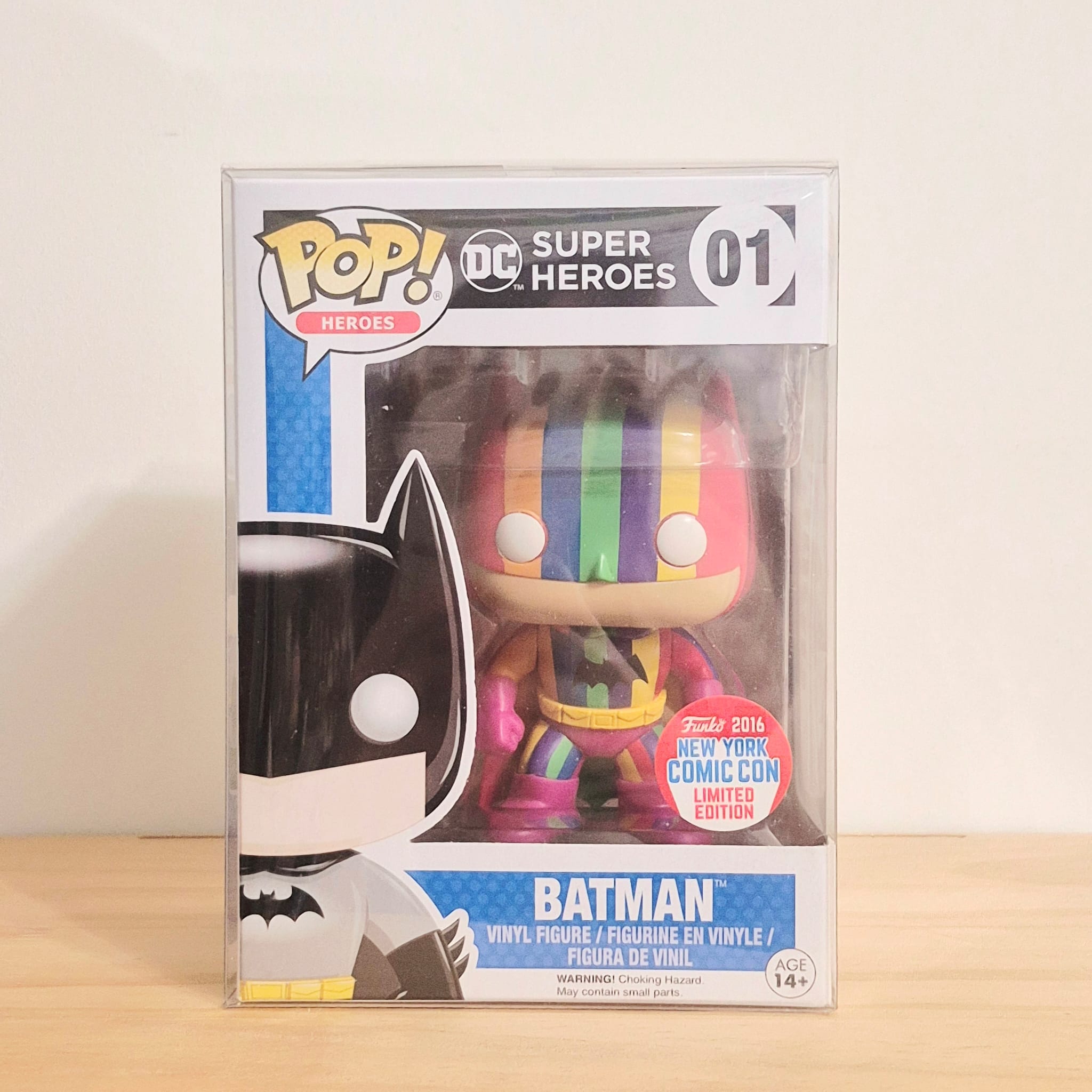 Jezzstah17 #01 Batman (Rainbow Variant) (2016 New York Comic Con Limited Edition) - Funko Pop! Heroes DC Super Heroes