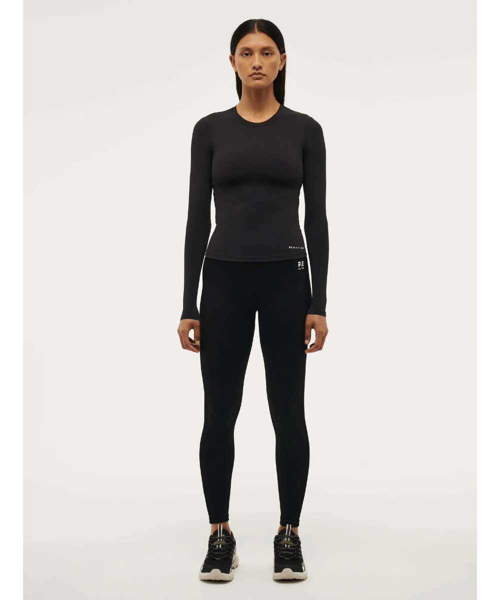 P.E Nation Foundation Long Sleeve Top (Black)