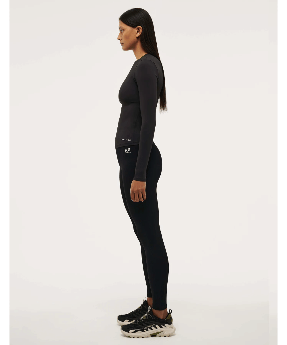 P.E Nation Foundation Long Sleeve Top (Black)