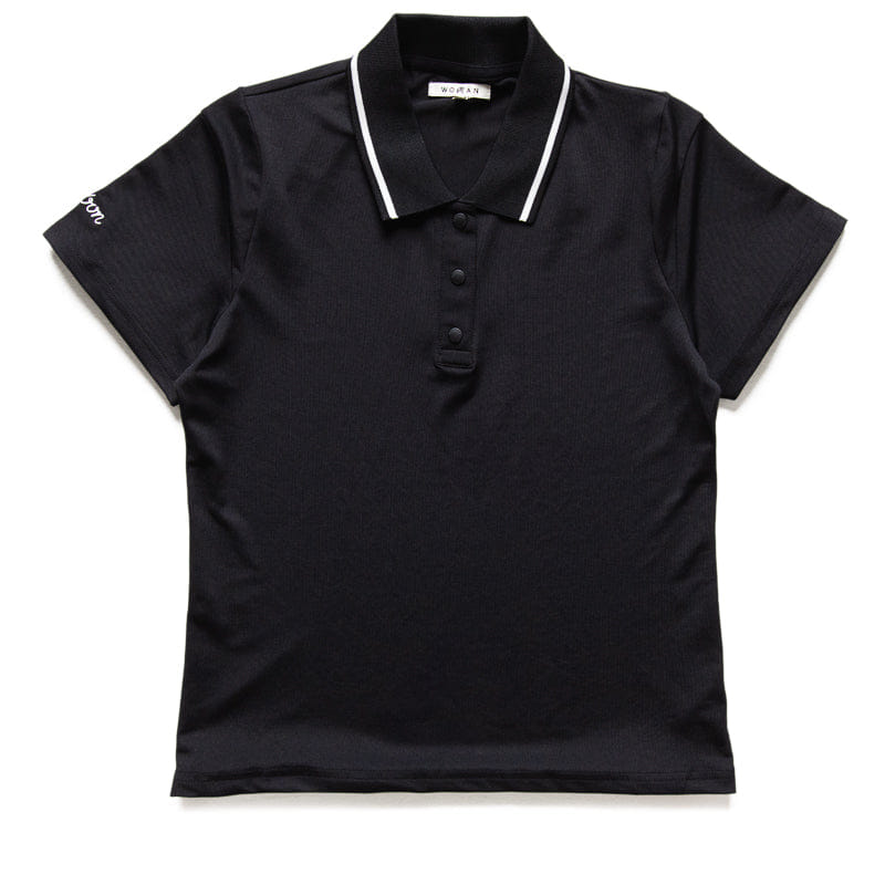 Malbon Golf Women's Malbon Golf Paloma Polo - Black