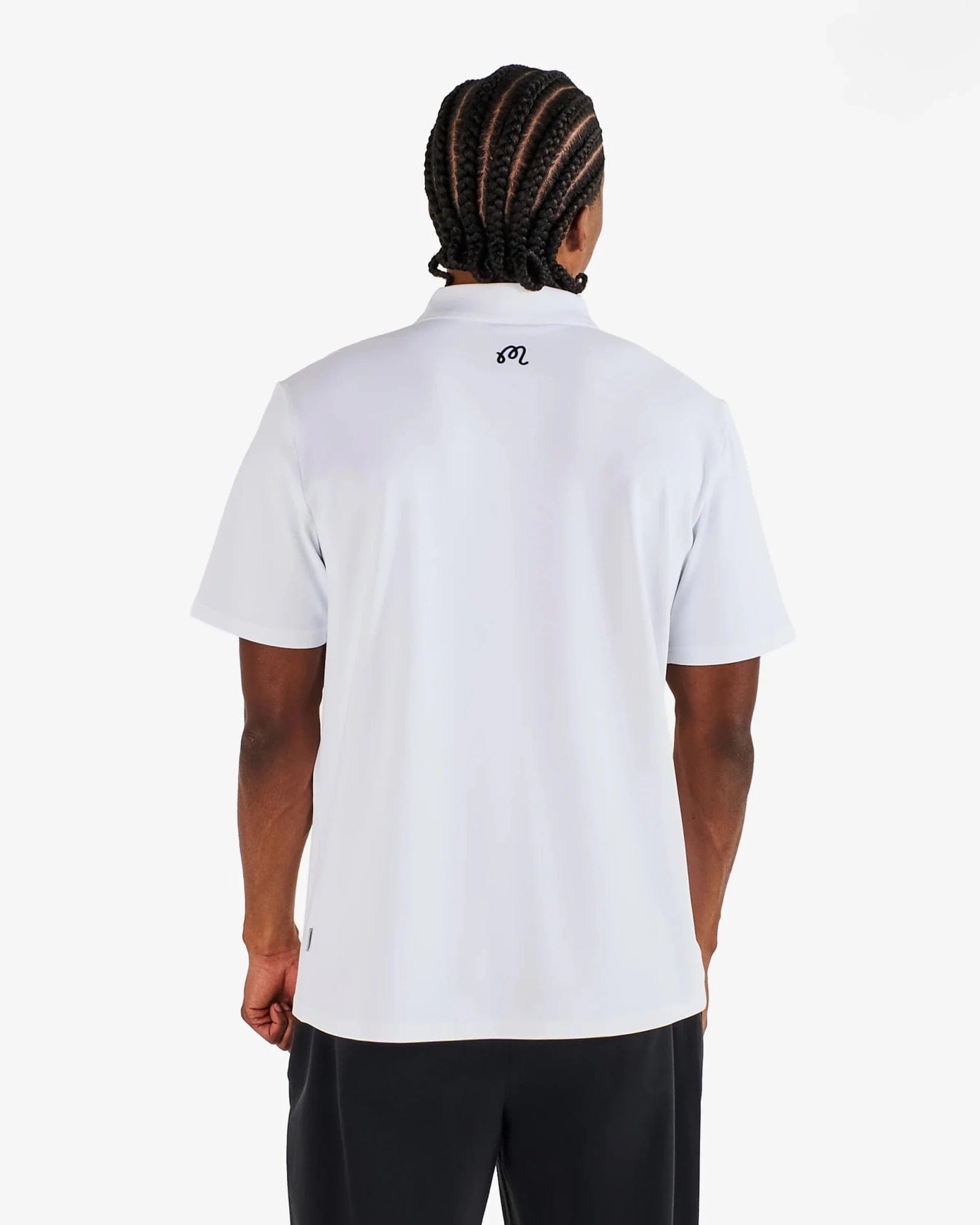 Malbon Golf Malbon Block Placket Polo White – Golf Lifestyle Polo