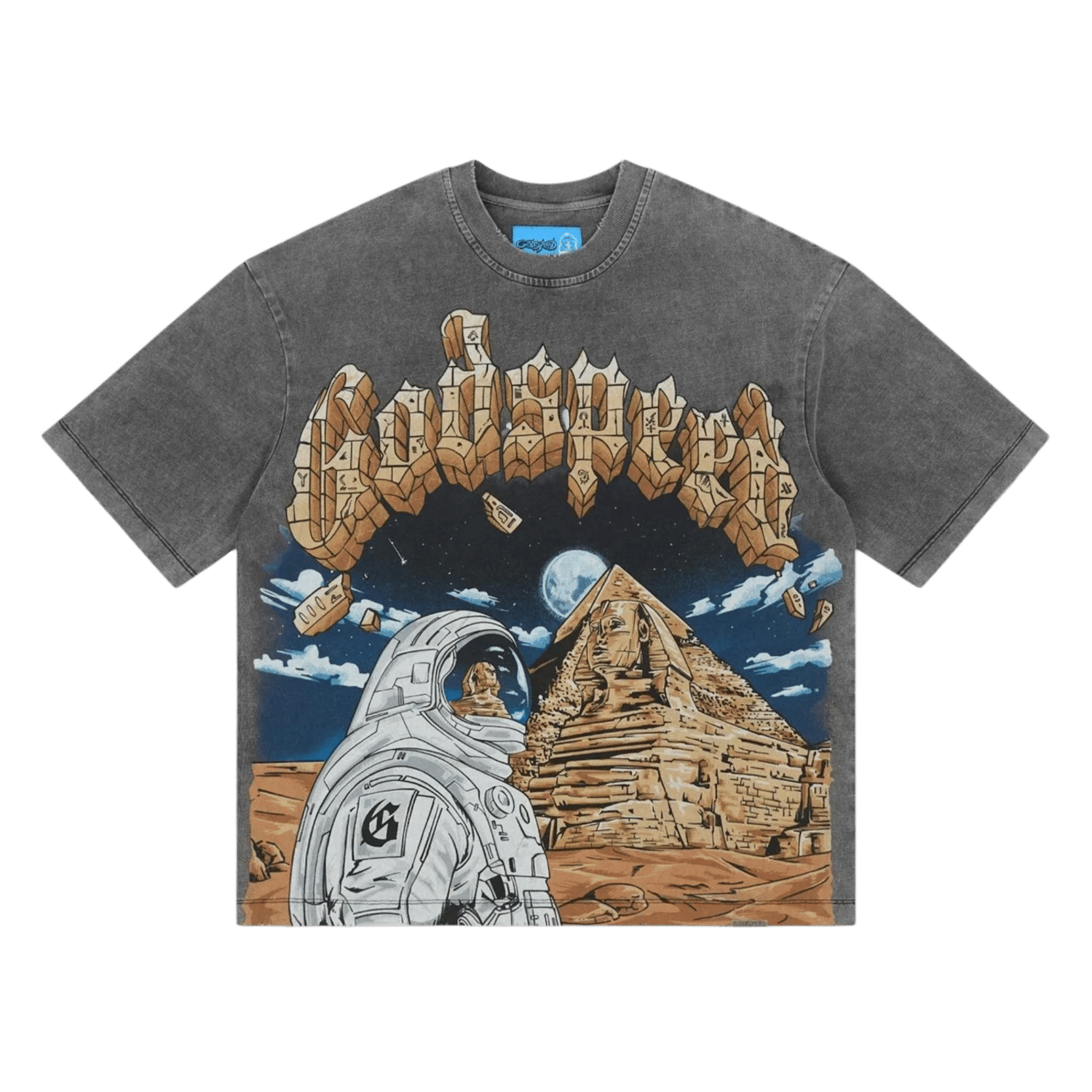 Godspeed Sphinx Guardian T - shirt Grey Wash