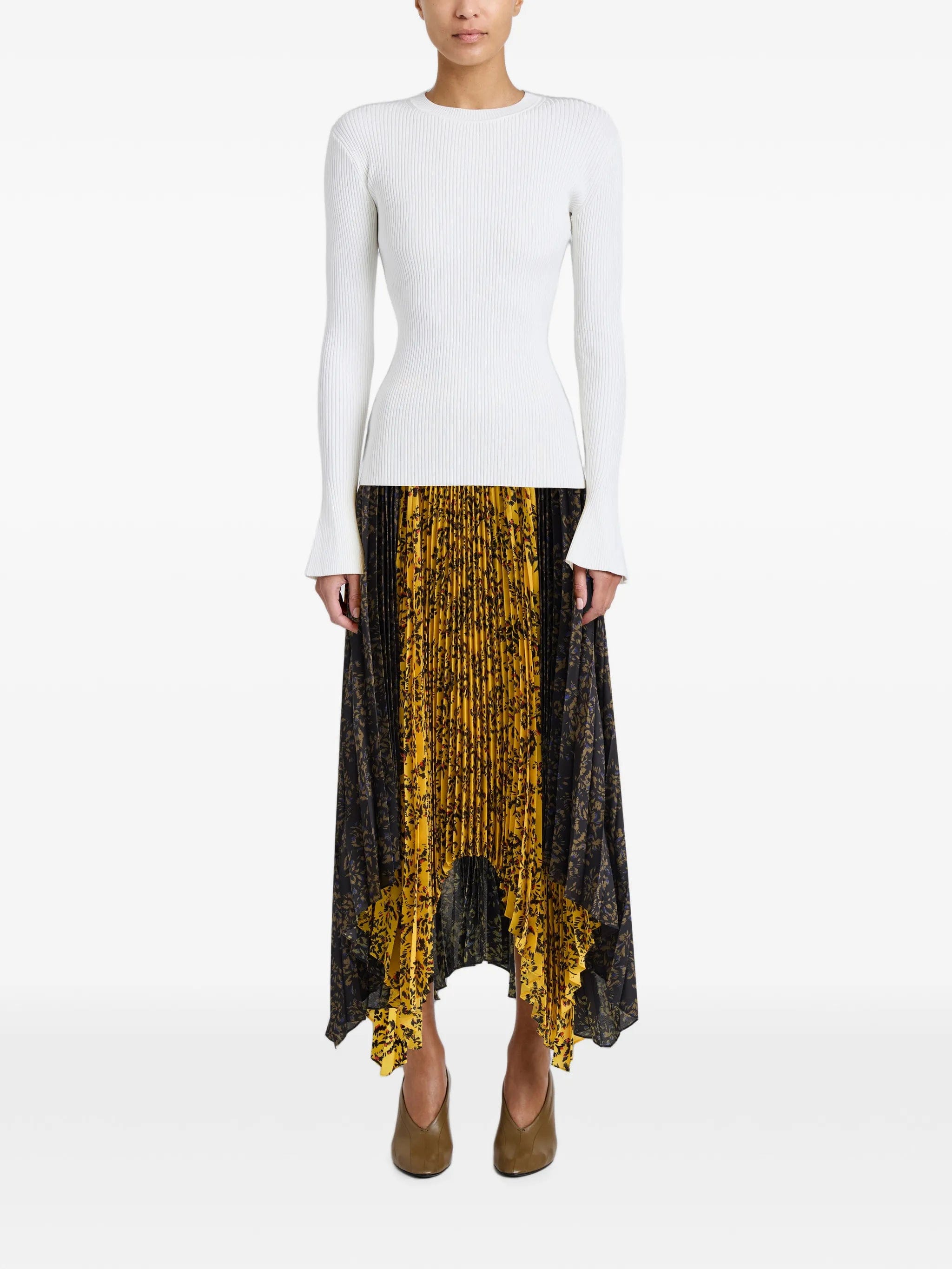 Proenza Schouler Paulina skirt in pleated georgette