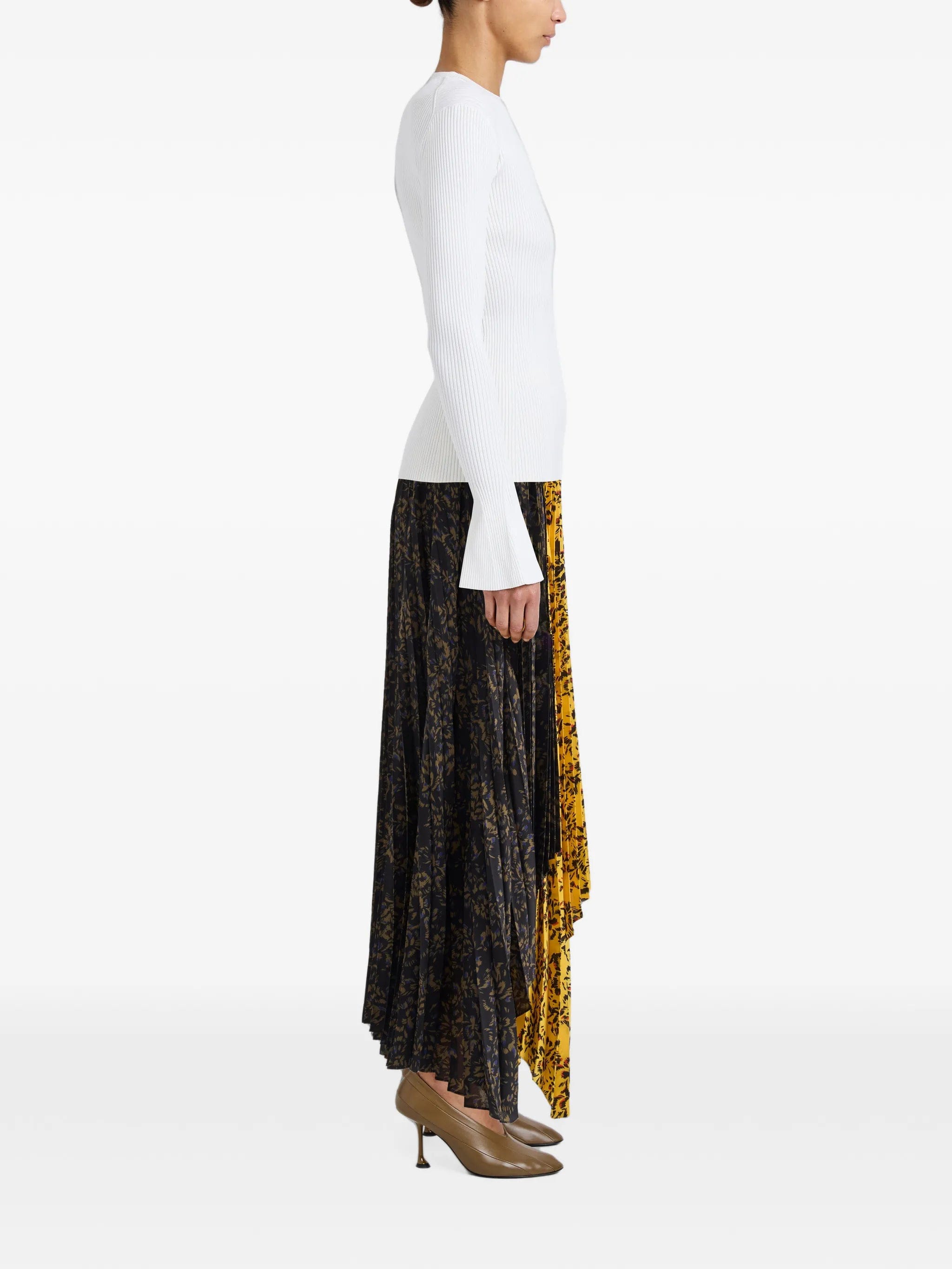Proenza Schouler Paulina skirt in pleated georgette