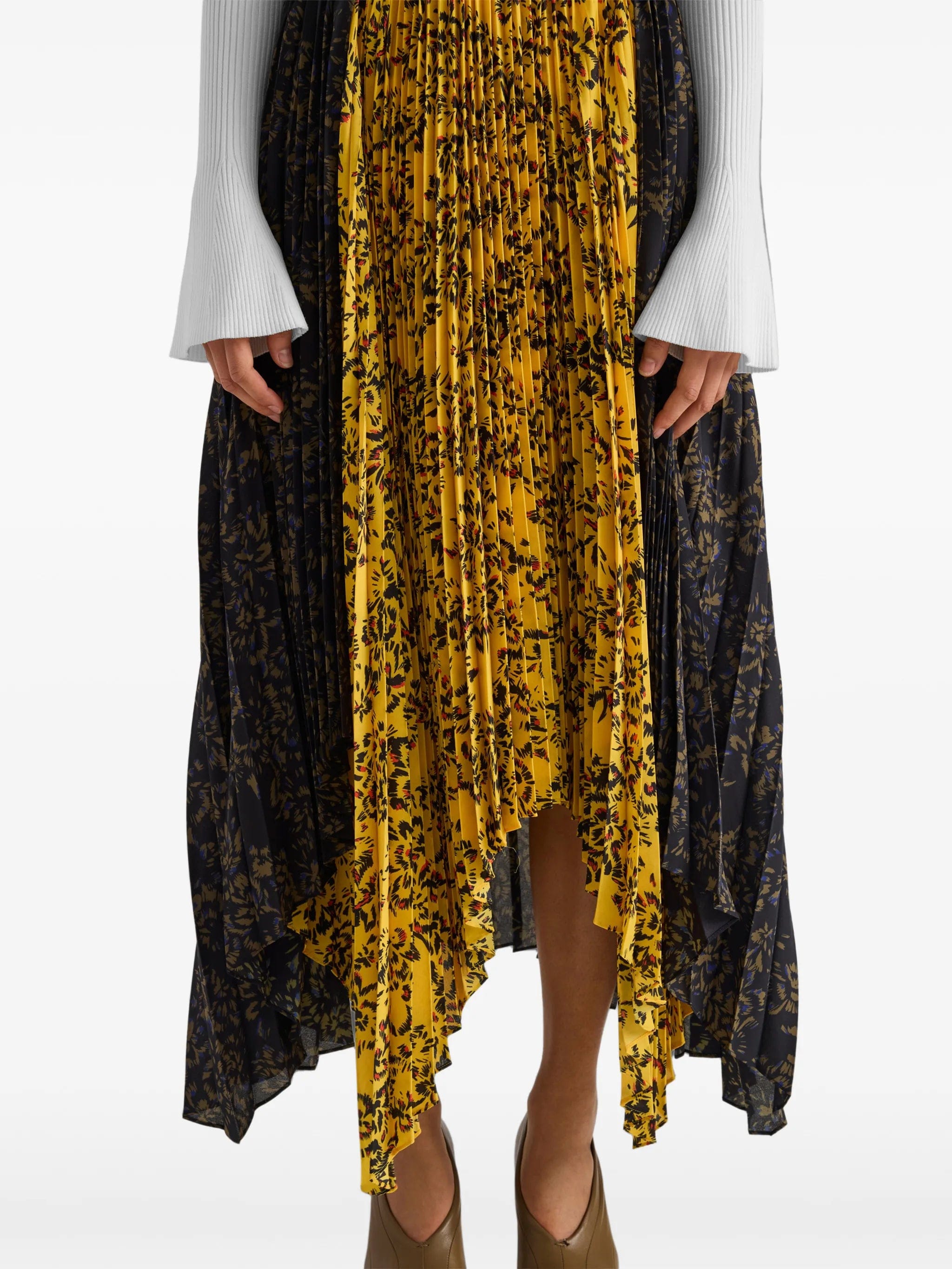 Proenza Schouler Paulina skirt in pleated georgette