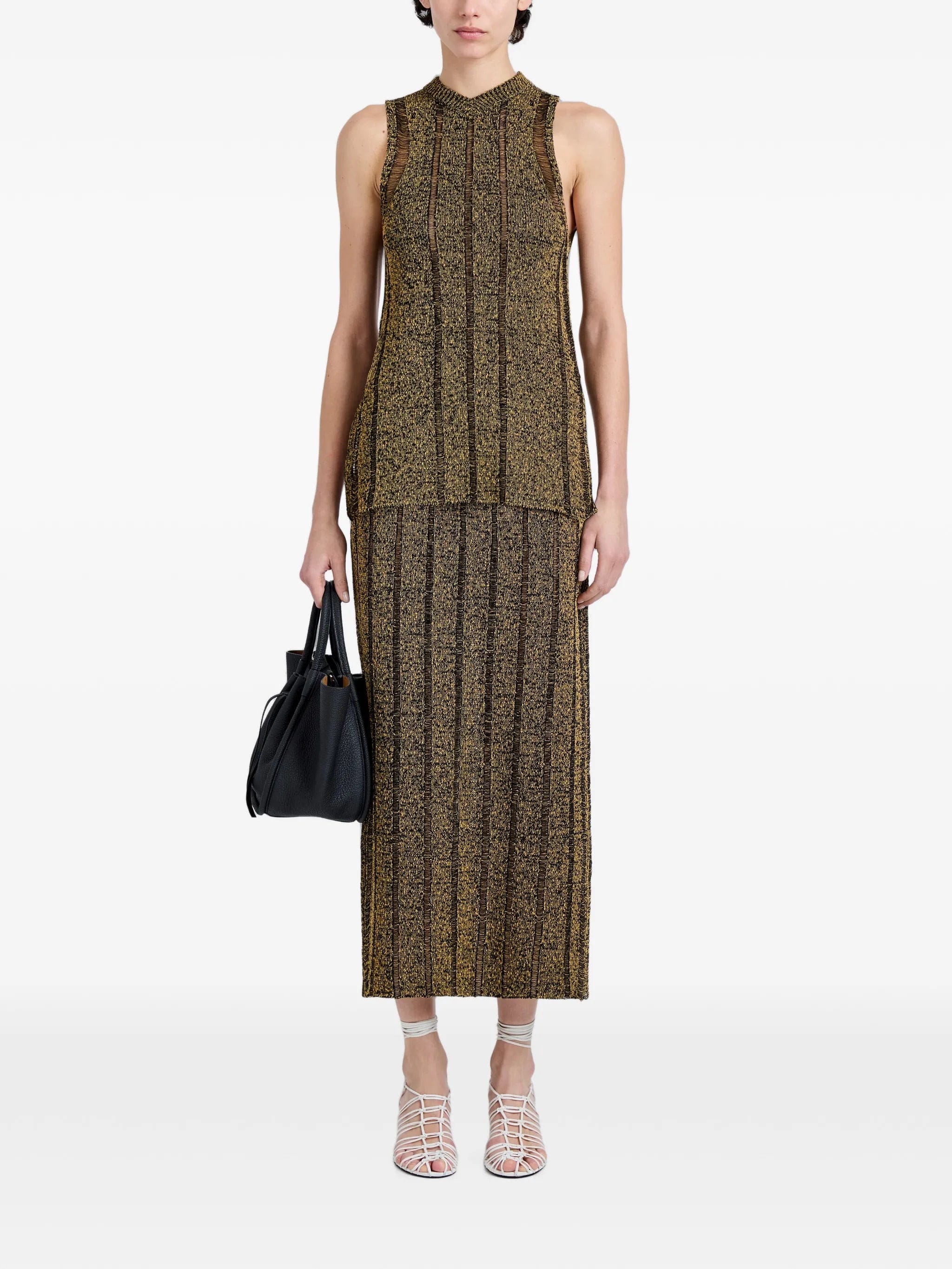 Proenza Schouler Maelle skirt in drop needle tweed