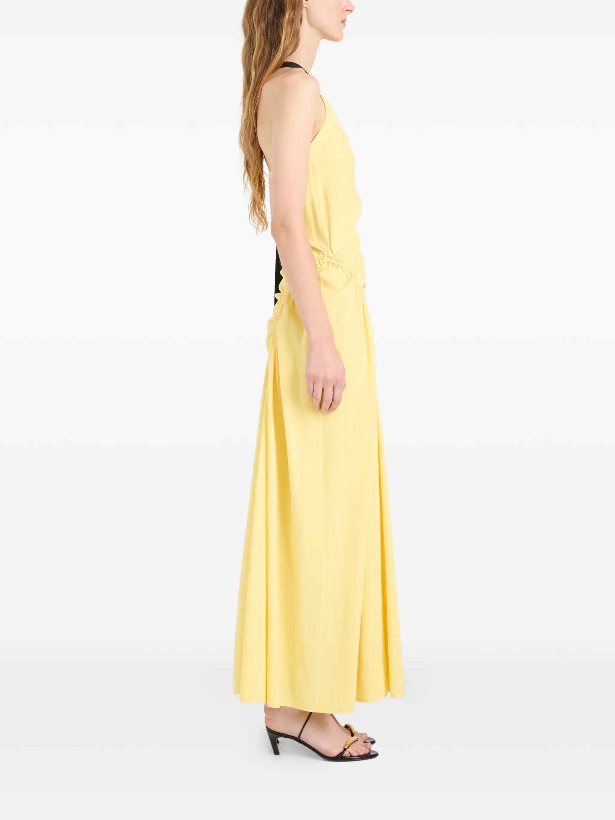 Proenza Schouler Sirena crinkled one - shoulder maxi dress