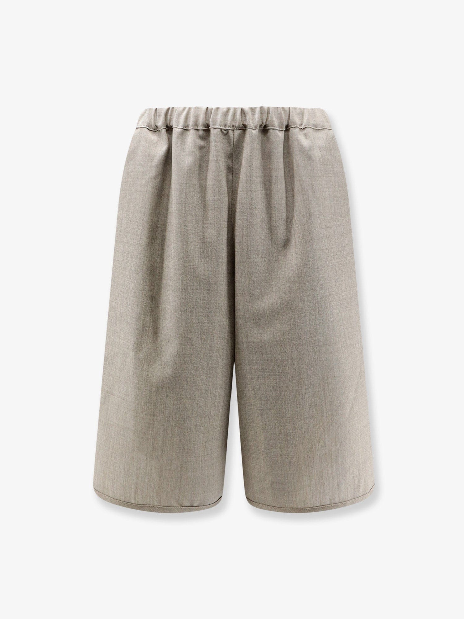 THE Frankie SHOP Nelis mélange virgin wool bermuda shorts