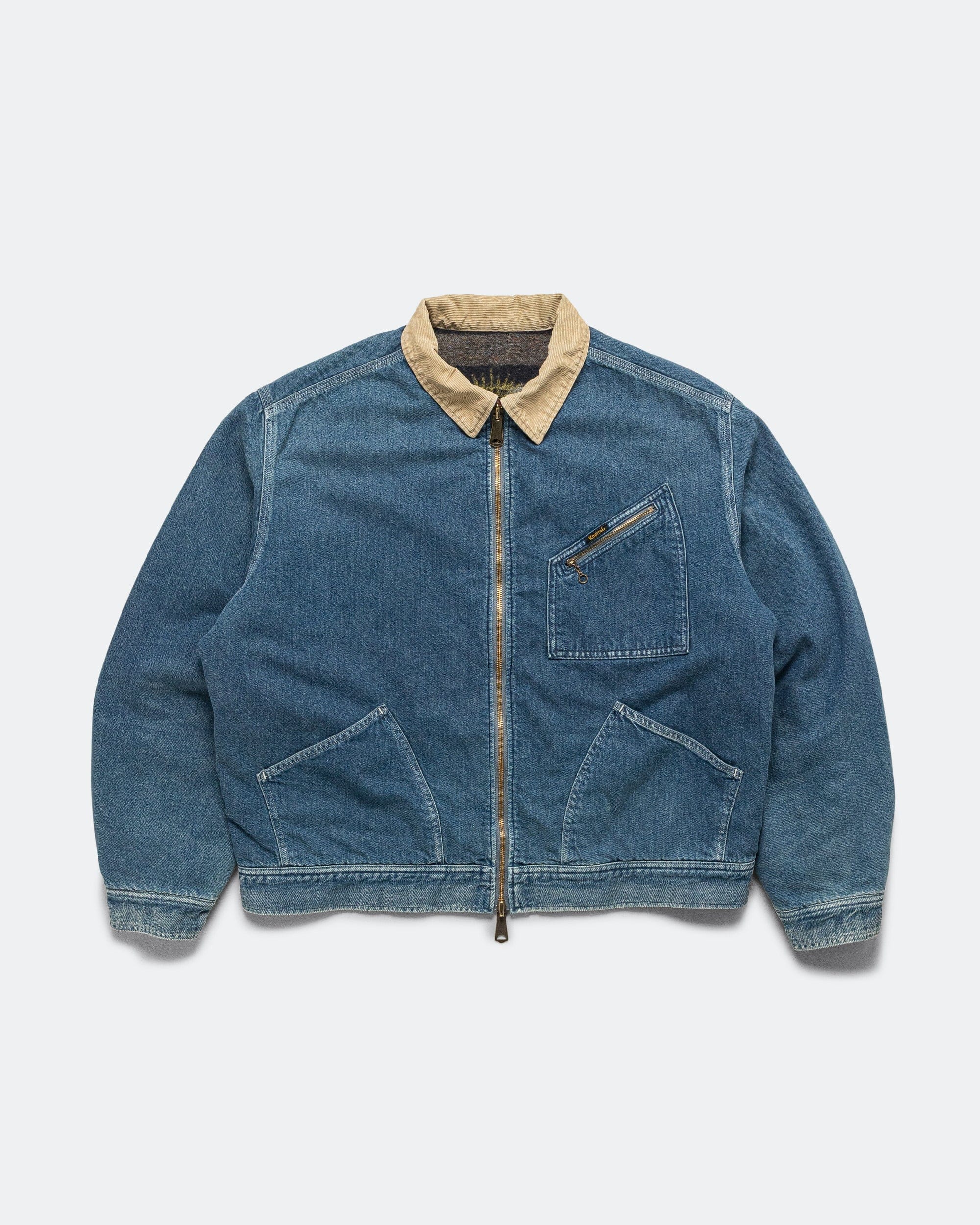 Kapital 11.5 oz Denim Lining Reversible ZIP UP Work JKT (VIRGIN MARY) - PRO