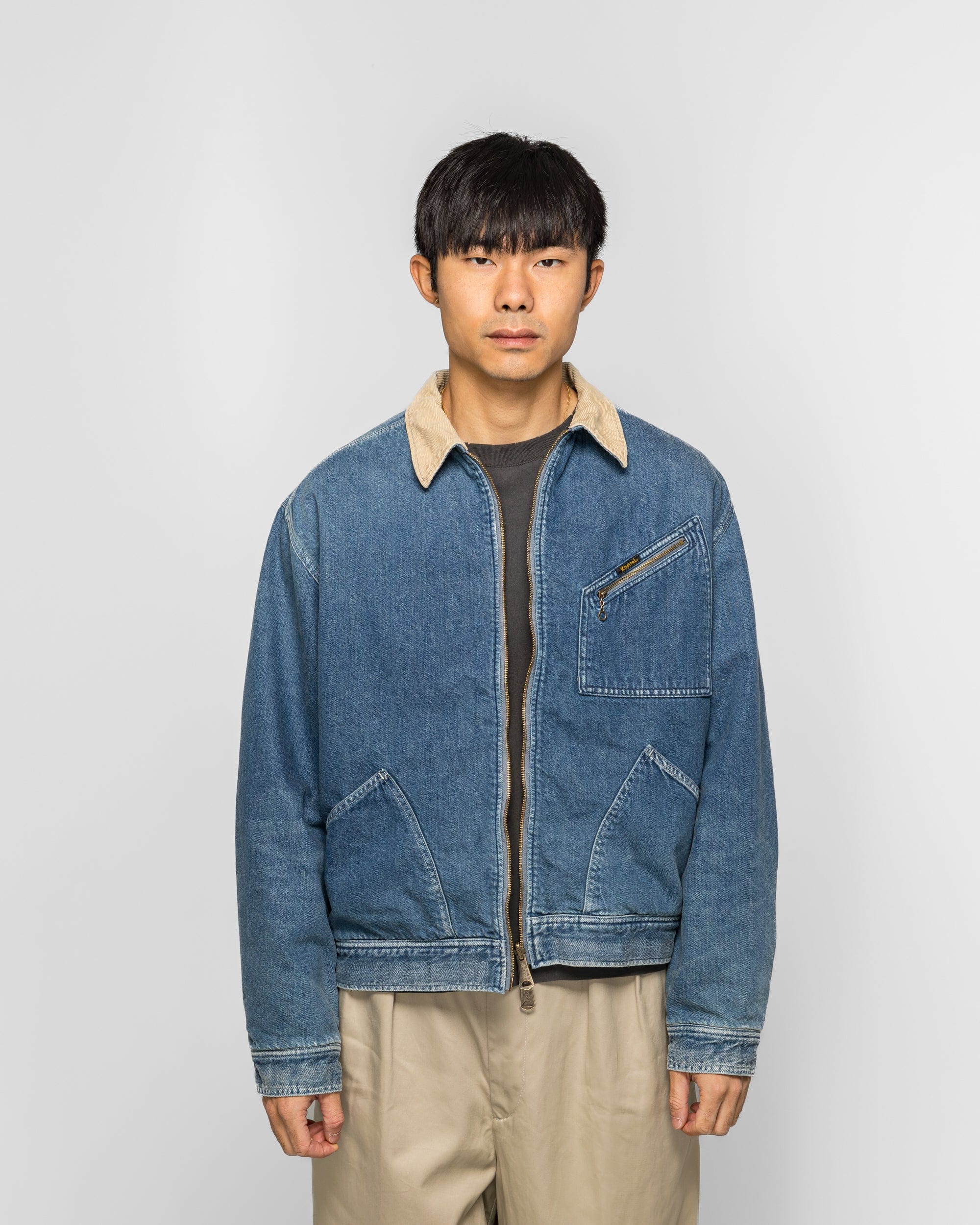 Kapital 11.5 oz Denim Lining Reversible ZIP UP Work JKT (VIRGIN MARY) - PRO