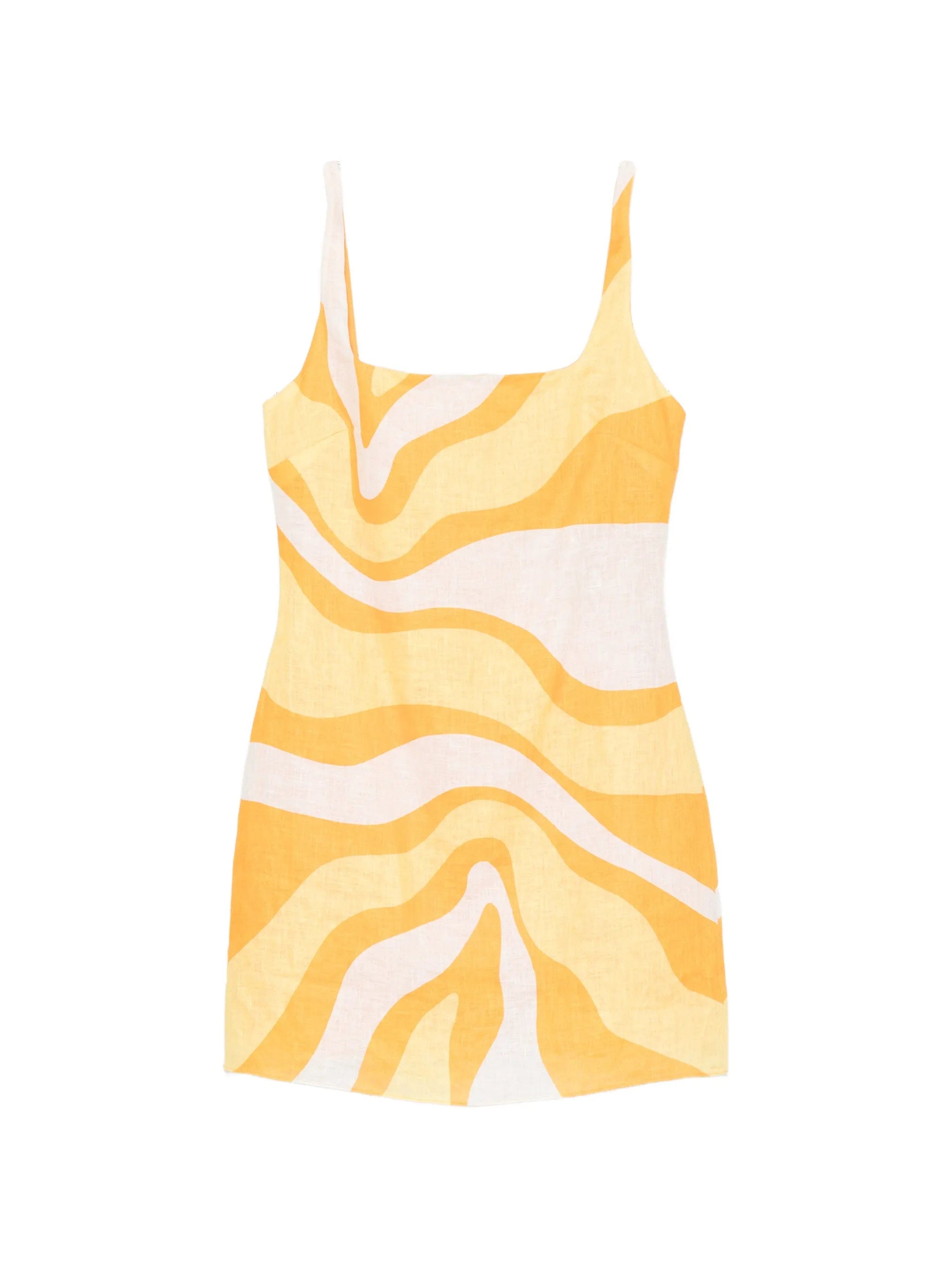 Cala de la Cruz Siela abstract - print mini dress