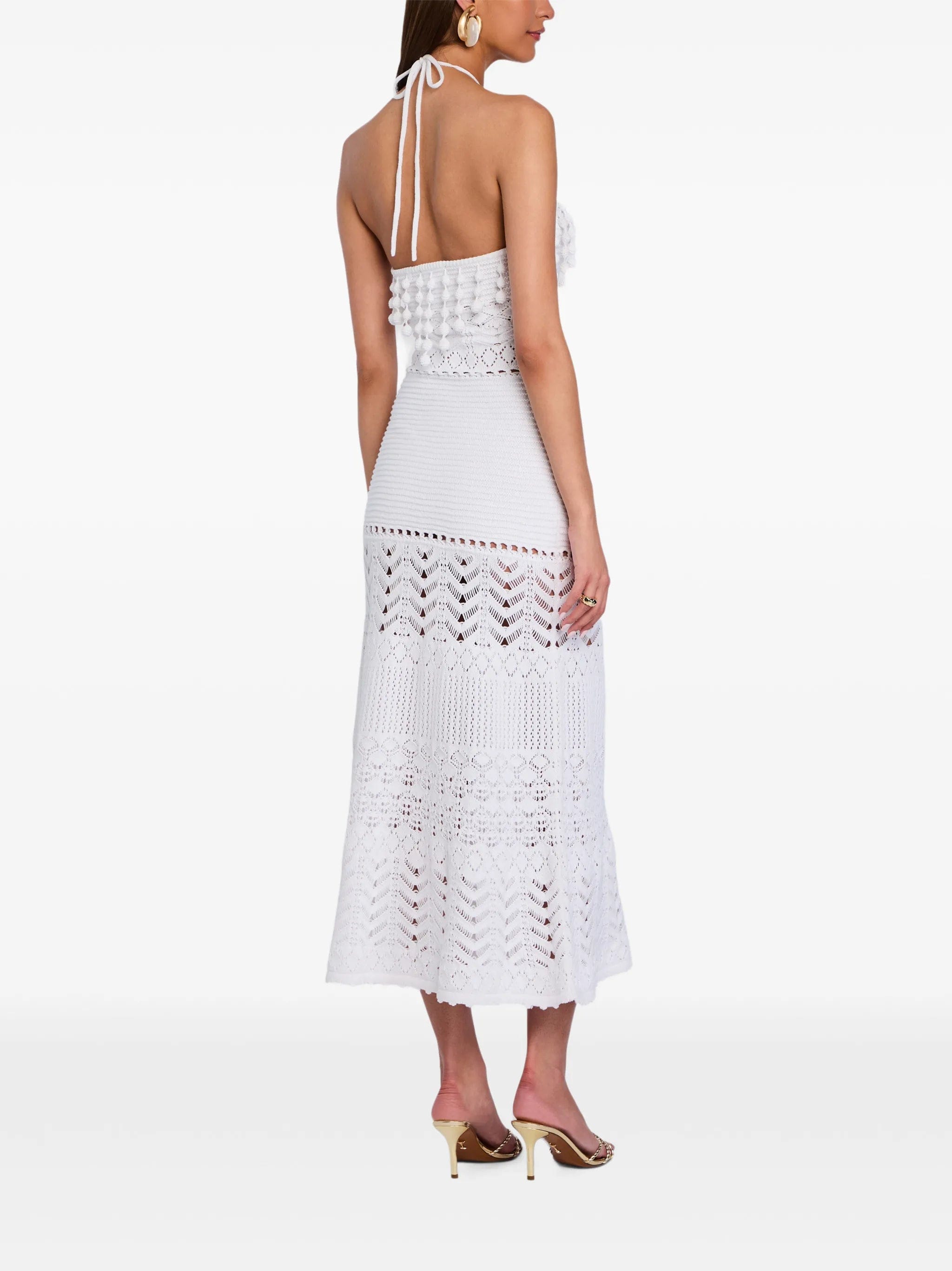 Retrofete Perette crochet midi dress