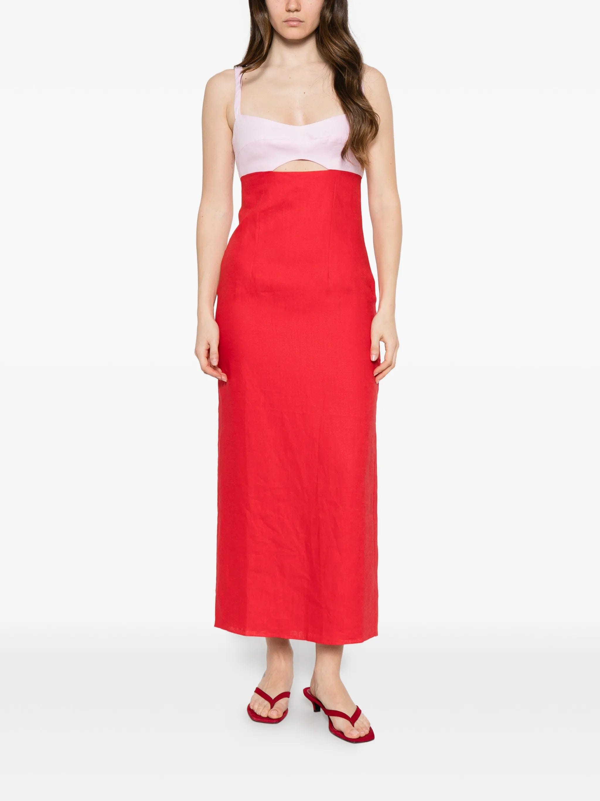 Cala de la Cruz Nara cut - out midi dress