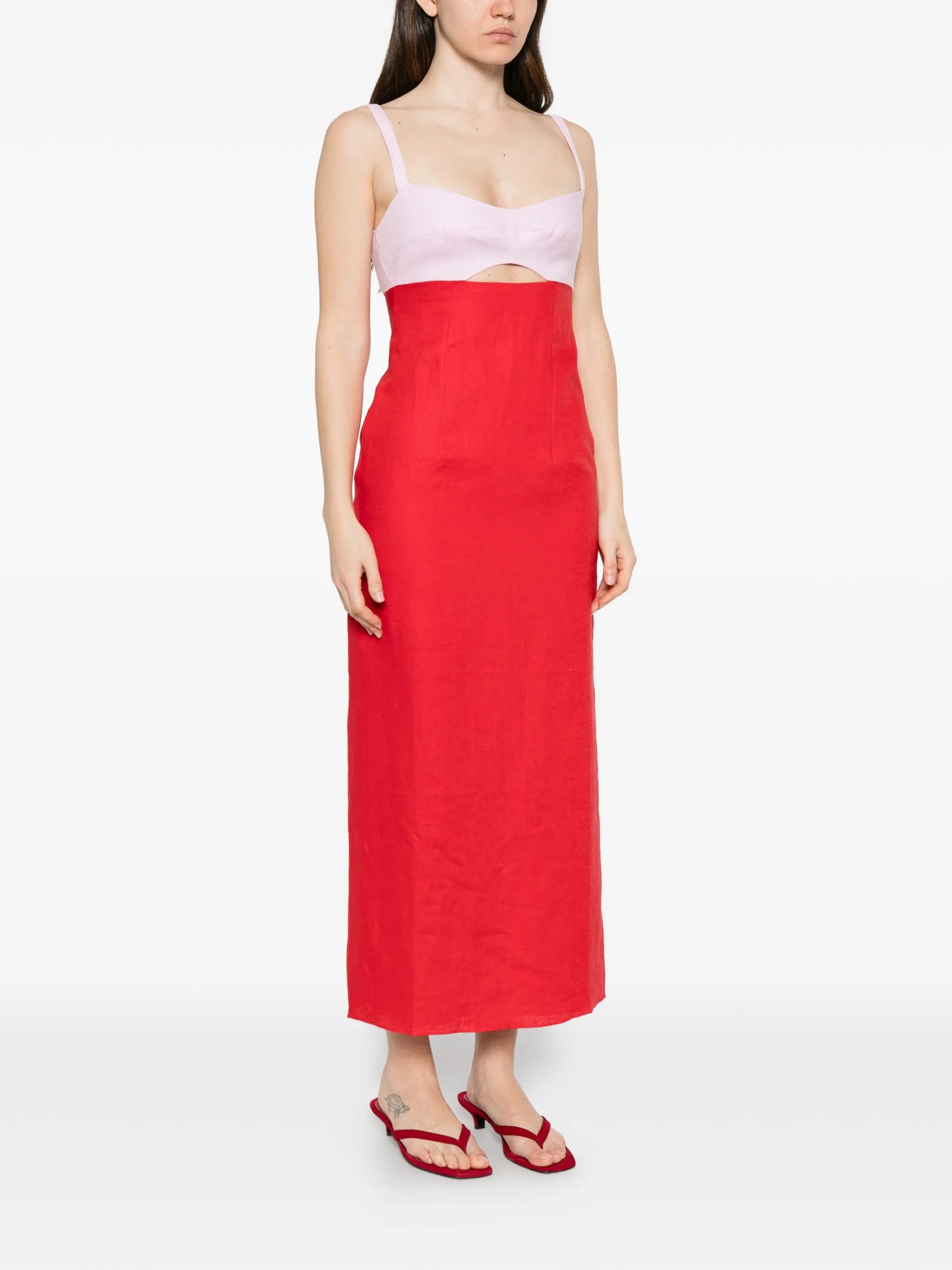 Cala de la Cruz Nara cut - out midi dress