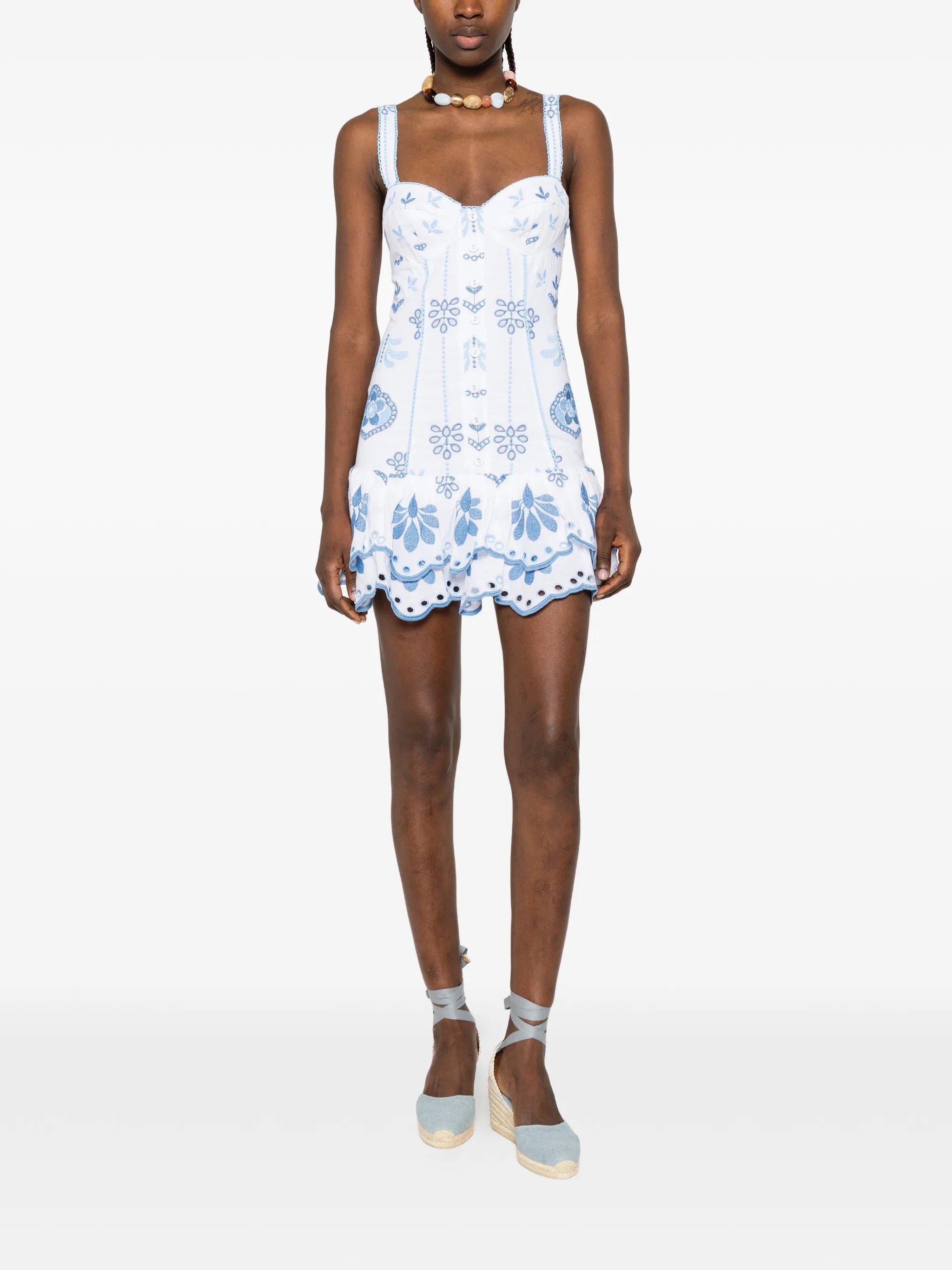 Charo Ruiz Ibiza Niva embroidered mini dress