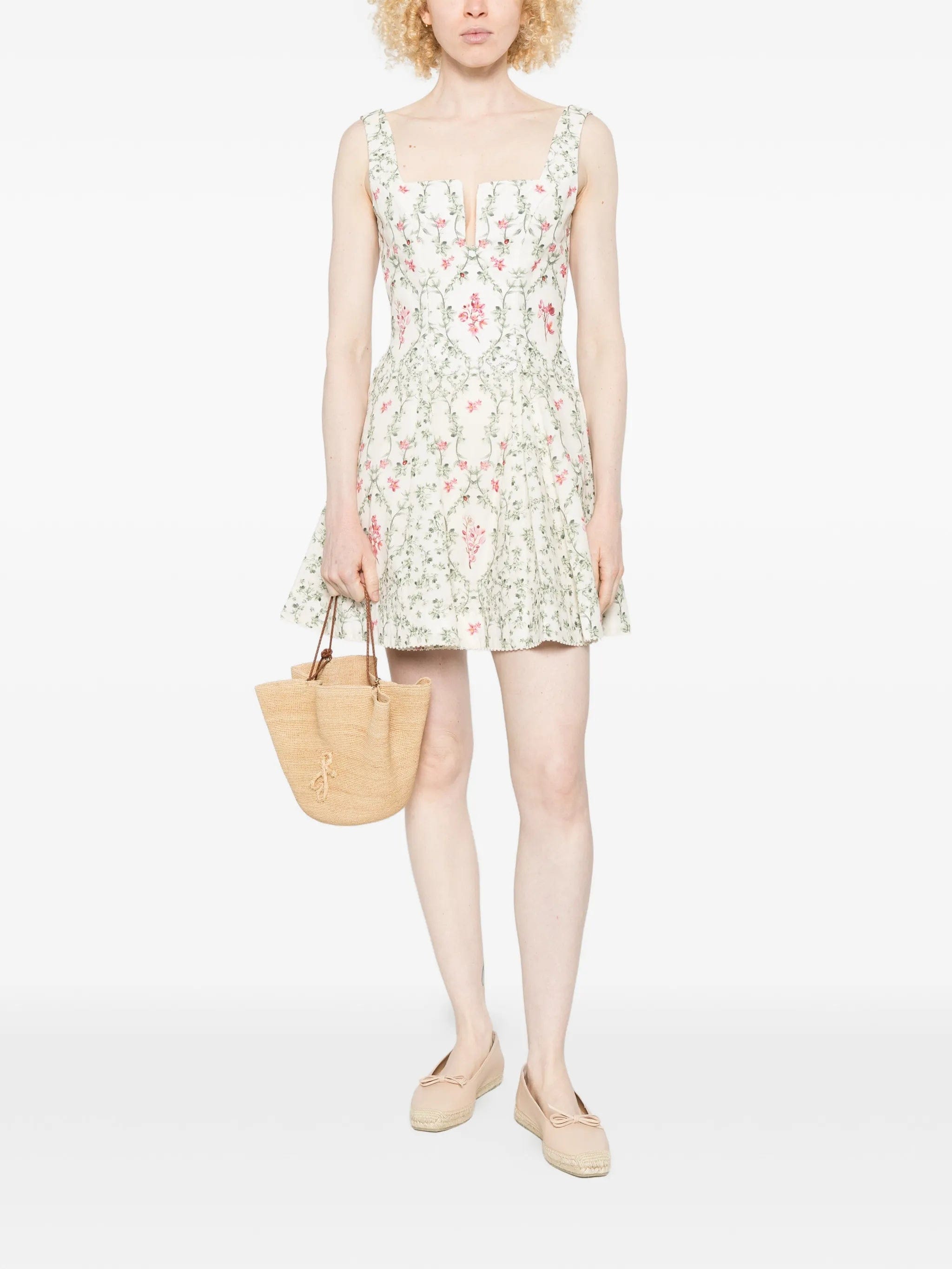 Agua by Agua Bendita floral - print mini dress