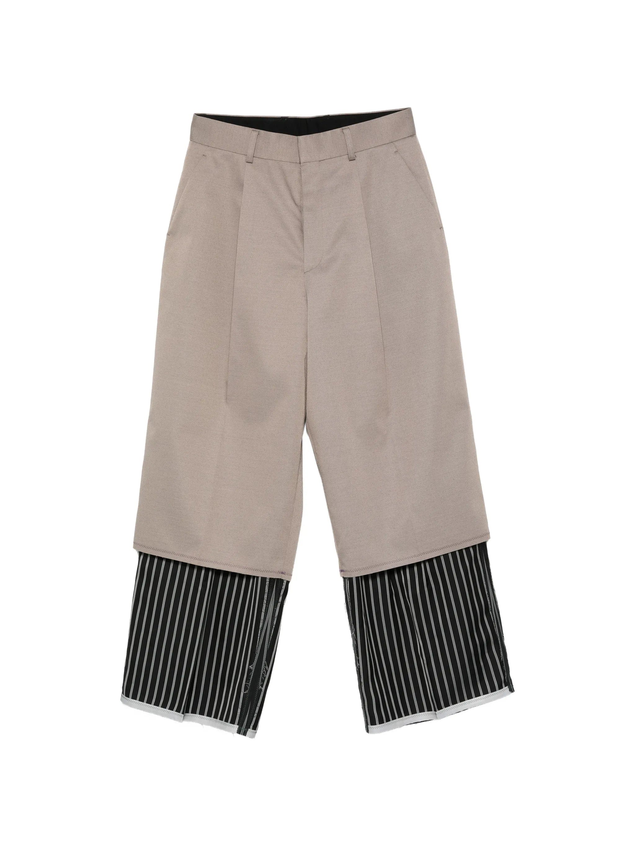 Kolor double layer tailored trousers