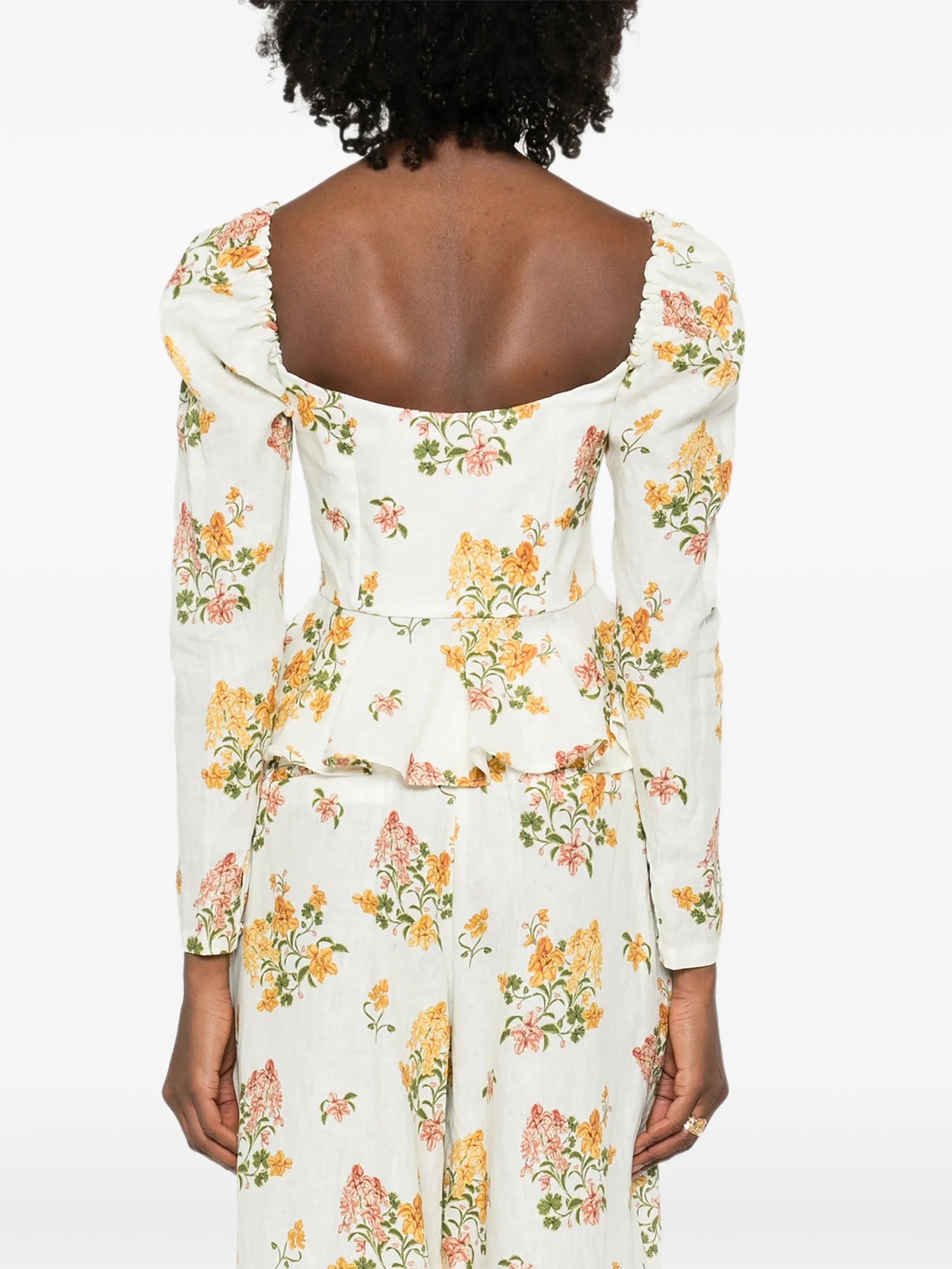 Agua by Agua Bendita Bromelia Cordillera floral corset top